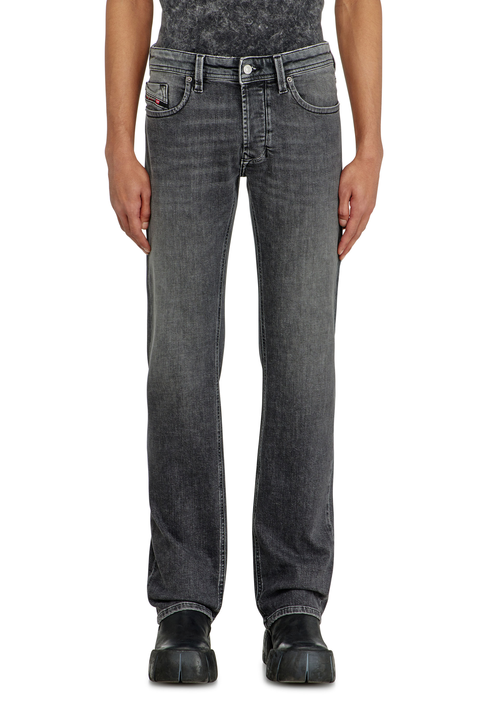 Diesel - Regular Jeans 1985 Larkee 0HDBD Homme, Noir/Gris fonc&eacute; - Image 1