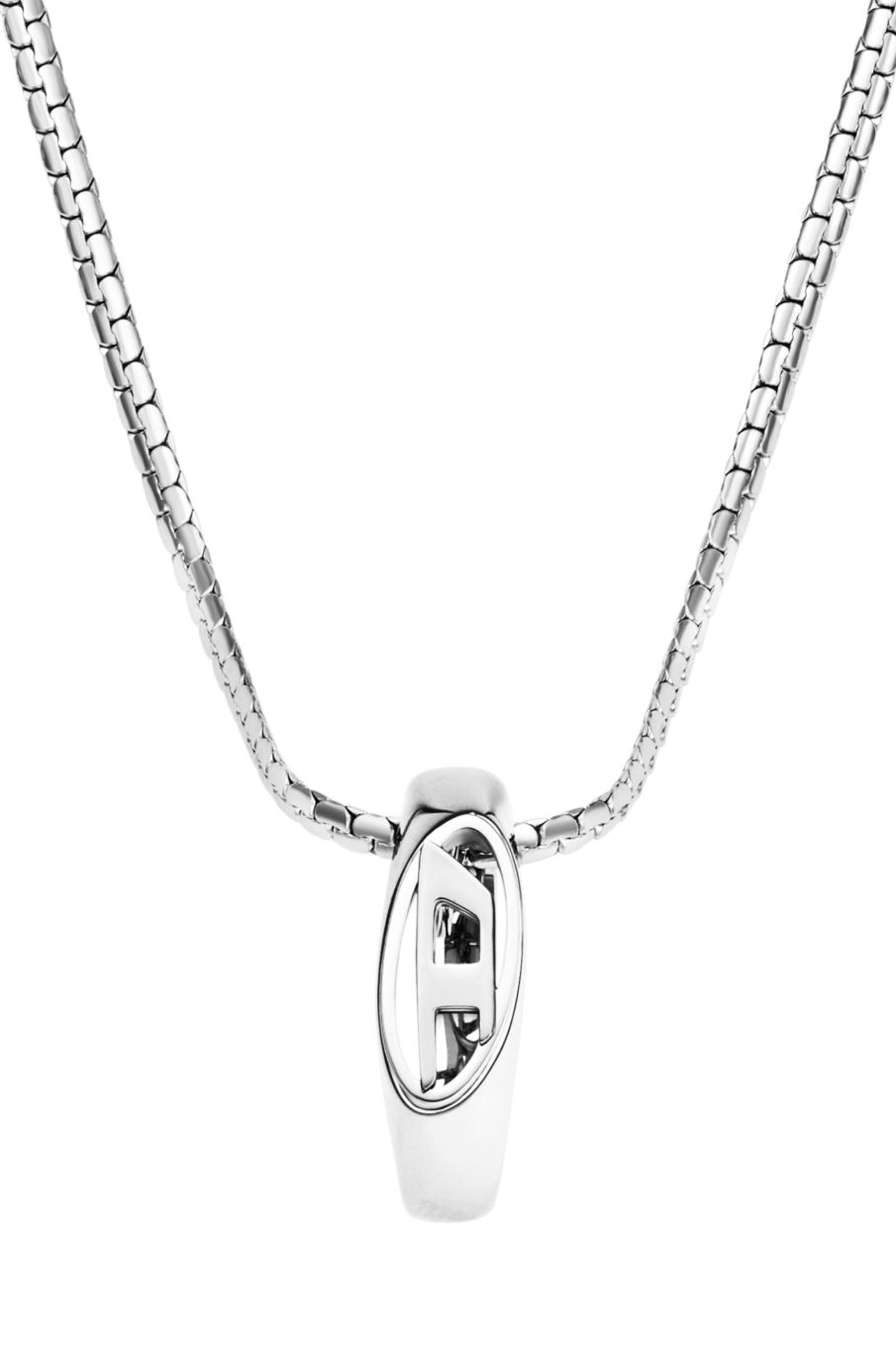 Diesel - DX1644040 JEWELLERY, Collier pendentif en acier inoxydable Mixte in Gris argenté - 2