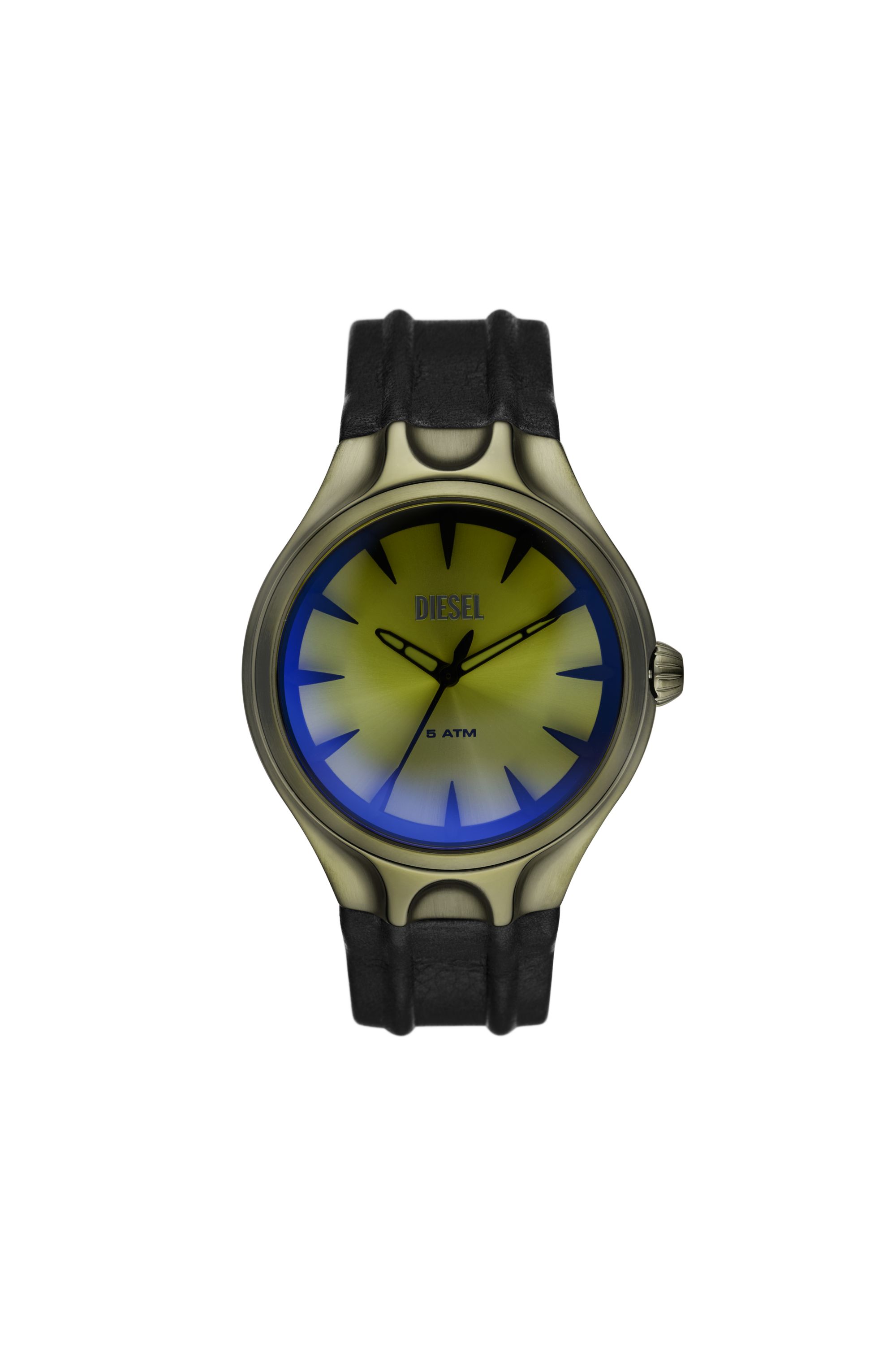 Diesel - DZ2218 WATCH, Montre Streamline à trois aiguilles en cuir noir Homme in Polychrome - 1