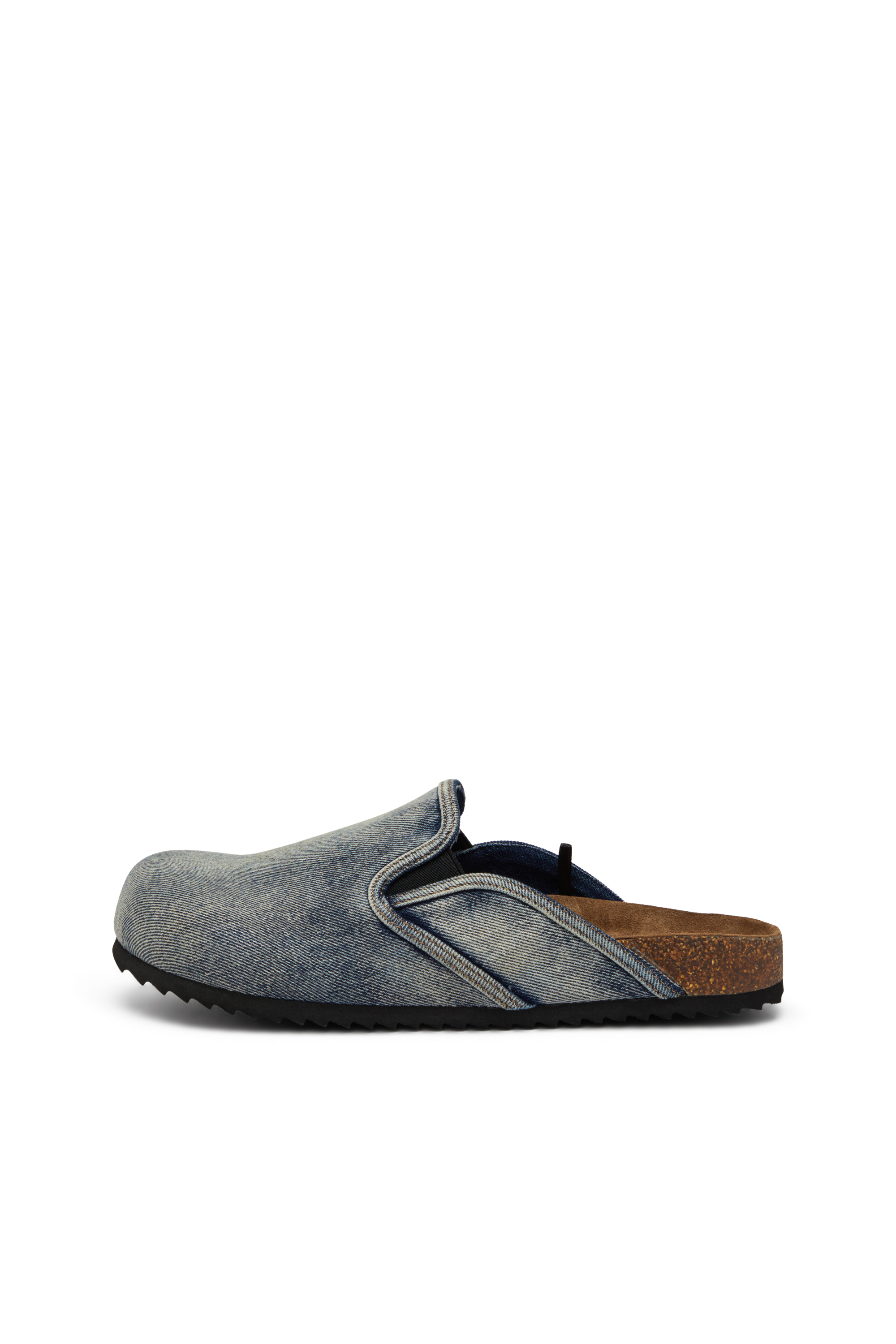 D-WOODSTOCK SLIP-ON, Bleu Foncé Diesel - D-WOODSTOCK SLIP-ON, D-Woodstock-Mules en denim Homme in Bleu - 7