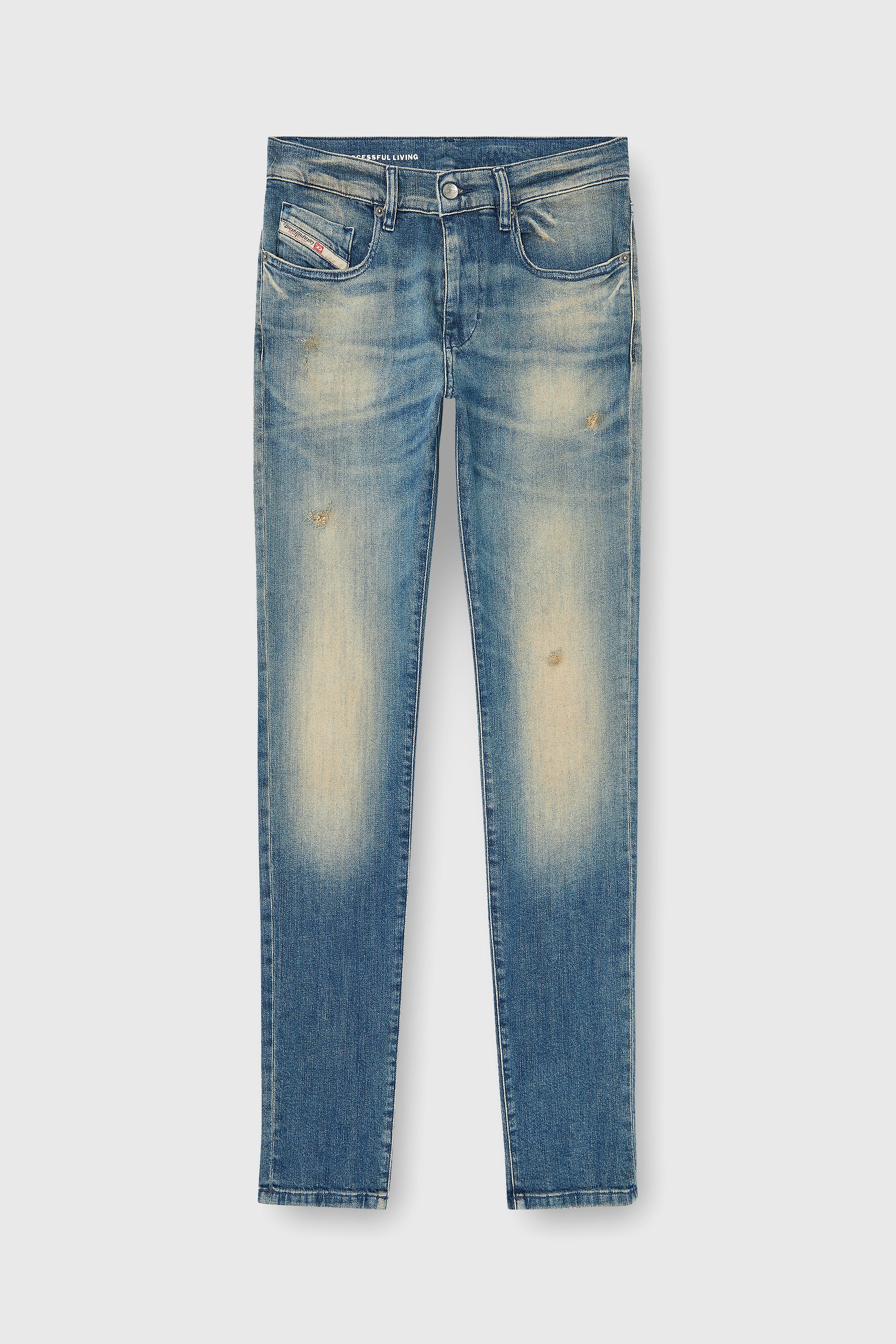 Diesel - Slim Jeans 2019 D-Strukt 0KBBW Homme, Bleu moyen - Image 2