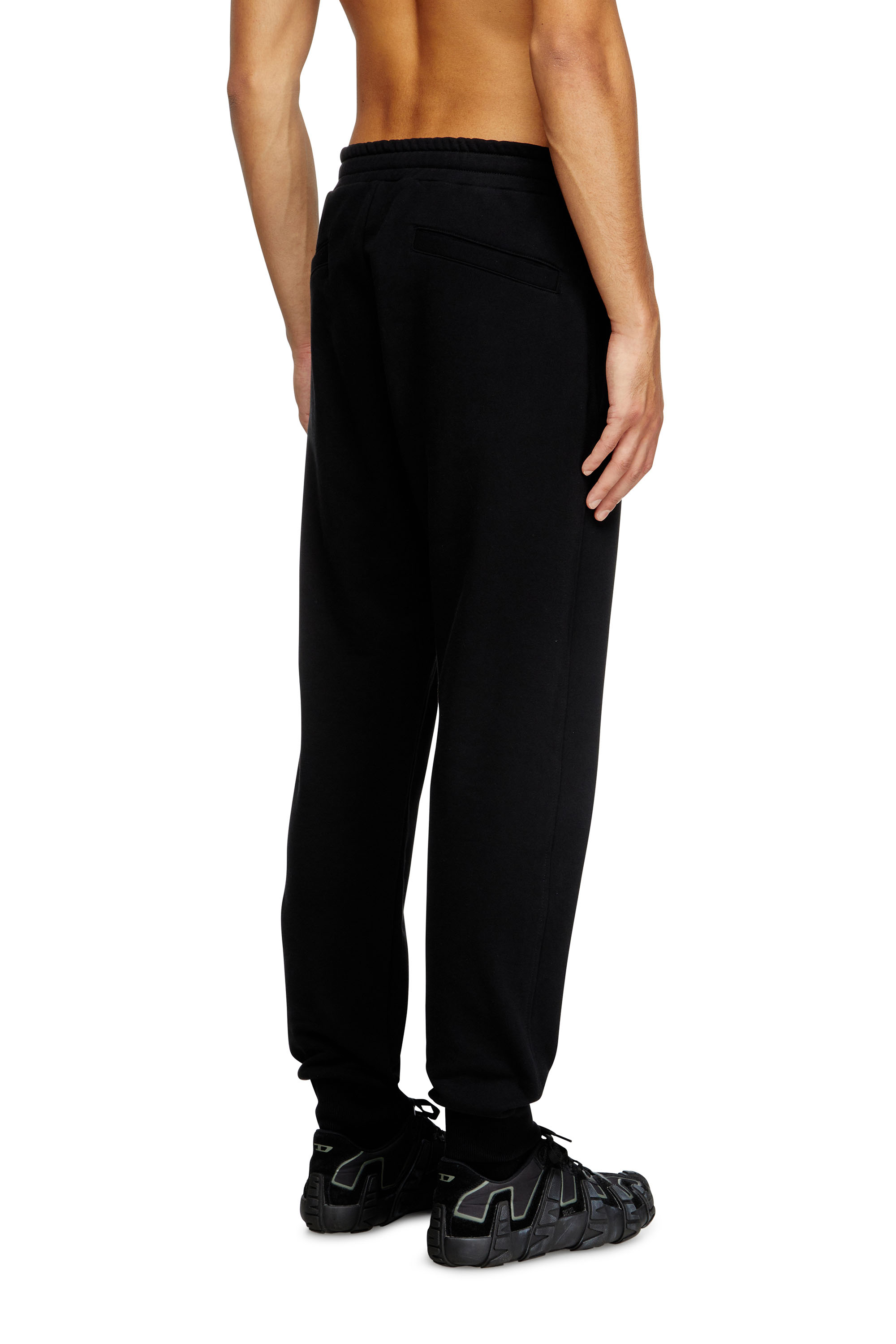 Diesel - P-TARY-DIV, Pantalon de survêtement avec logo brodé Homme in Noir - 4