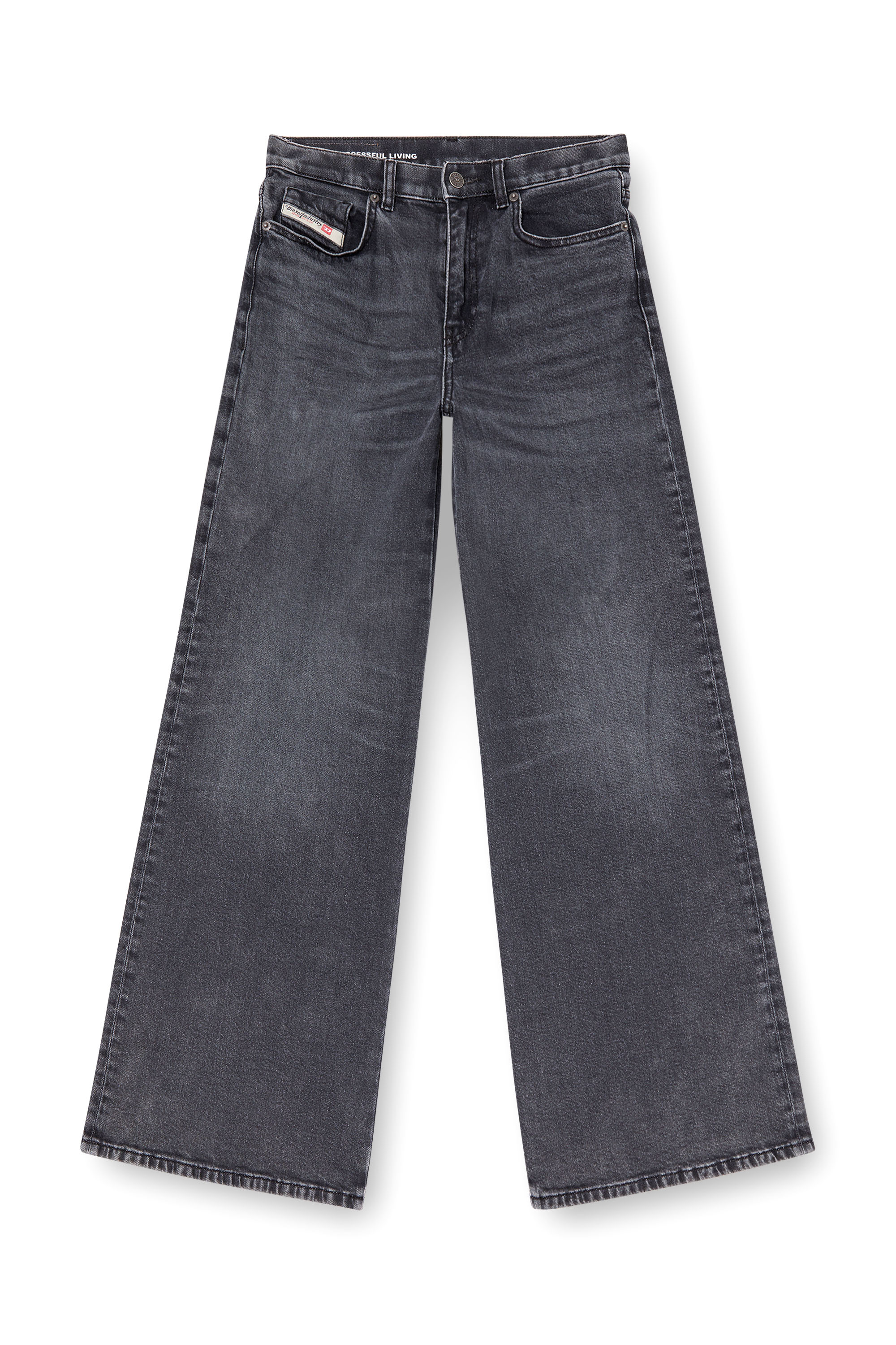 Diesel - Flare Jeans 1978 D-Akemi 0CLBG Femme, Noir/Gris foncé - Image 2