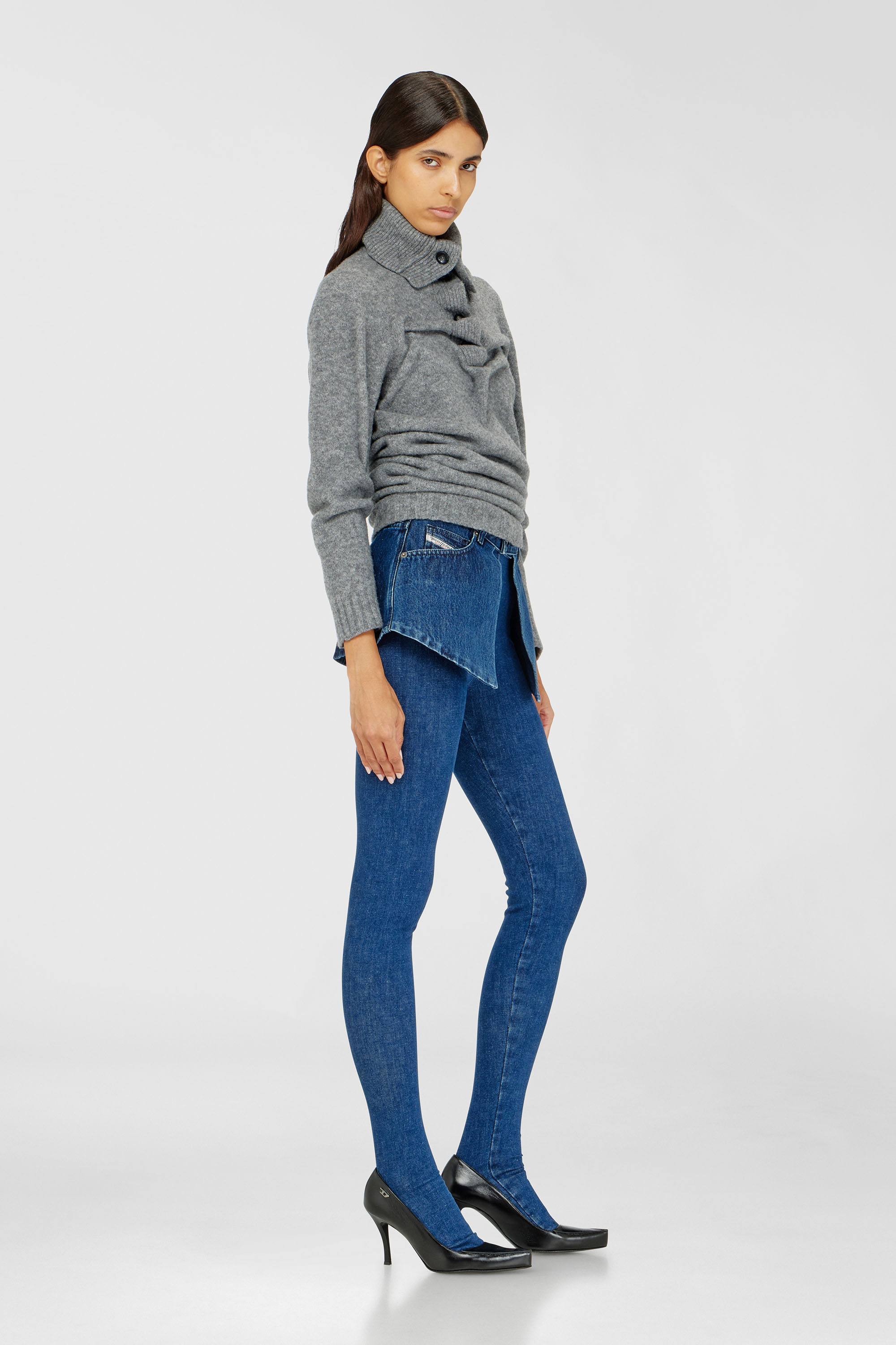Diesel - Skinny Jeans D-Spika 09R31 Femme, Bleu Fonc&eacute; - Image 2