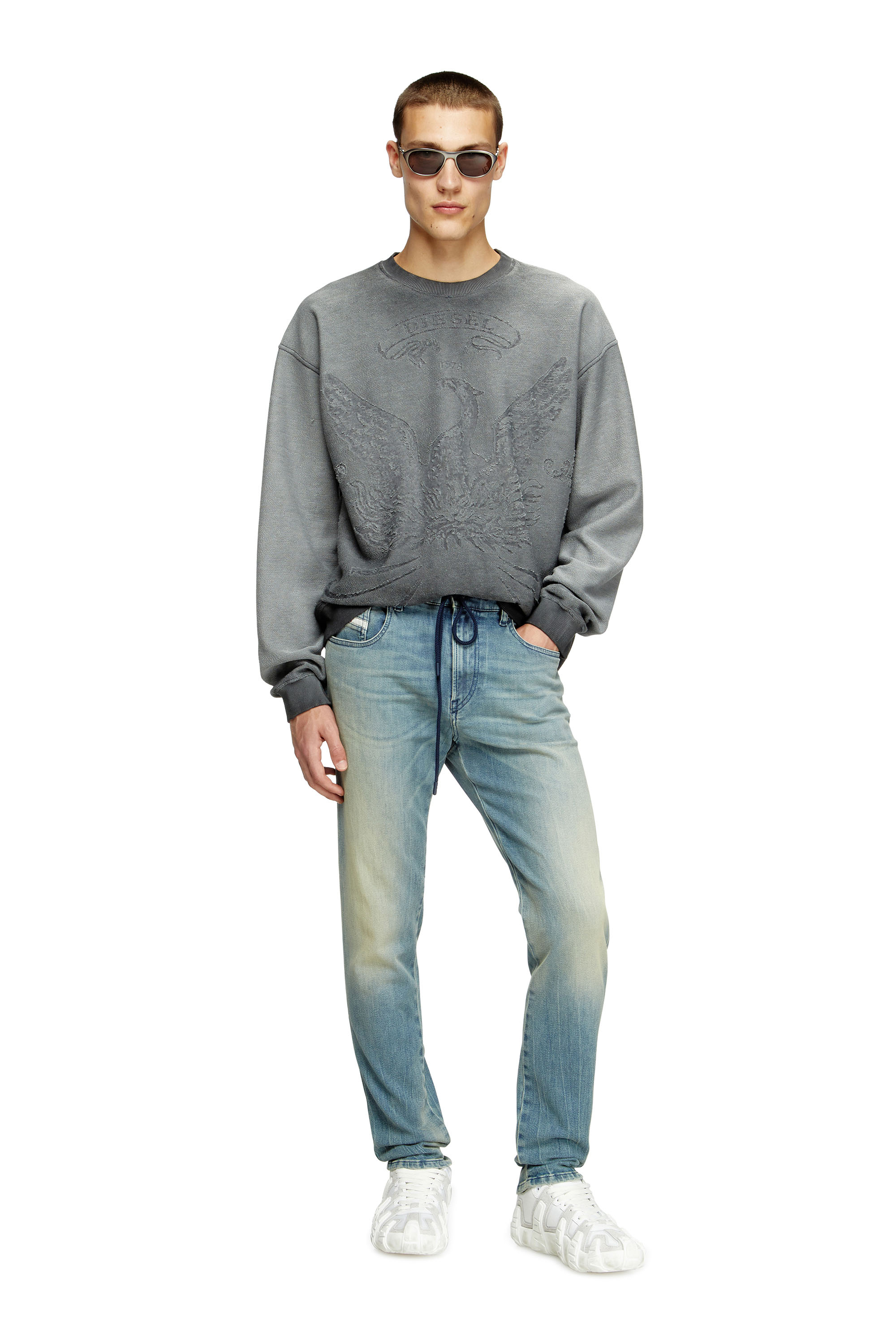 Diesel - Slim 2060 D-Strukt Joggjeans® 09M31 Homme, Bleu Clair - Image 2