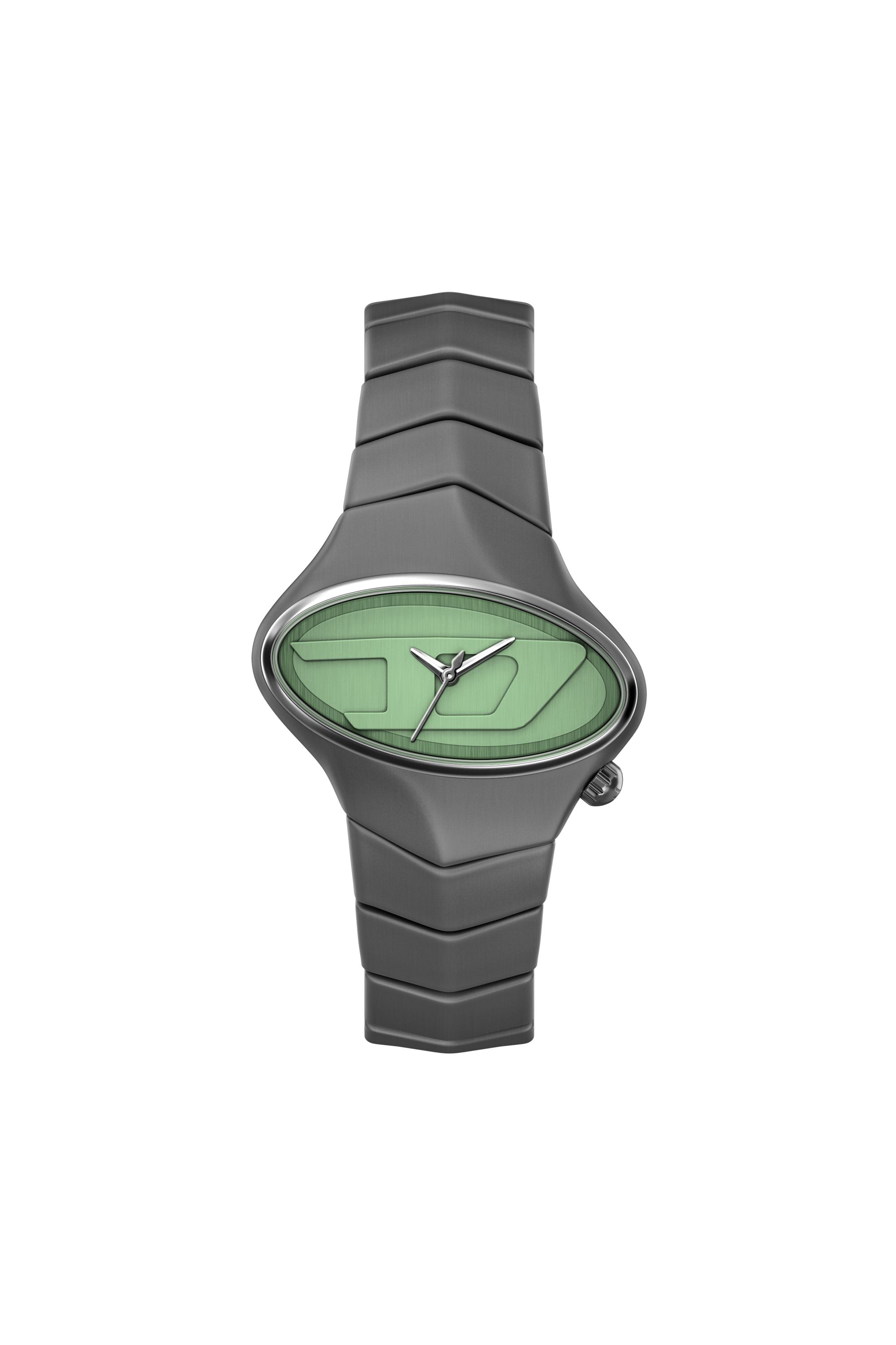 Diesel - DZ2241 WATCH, D-Rush montre en acier inoxydable gunmetal Homme in Gris - 1