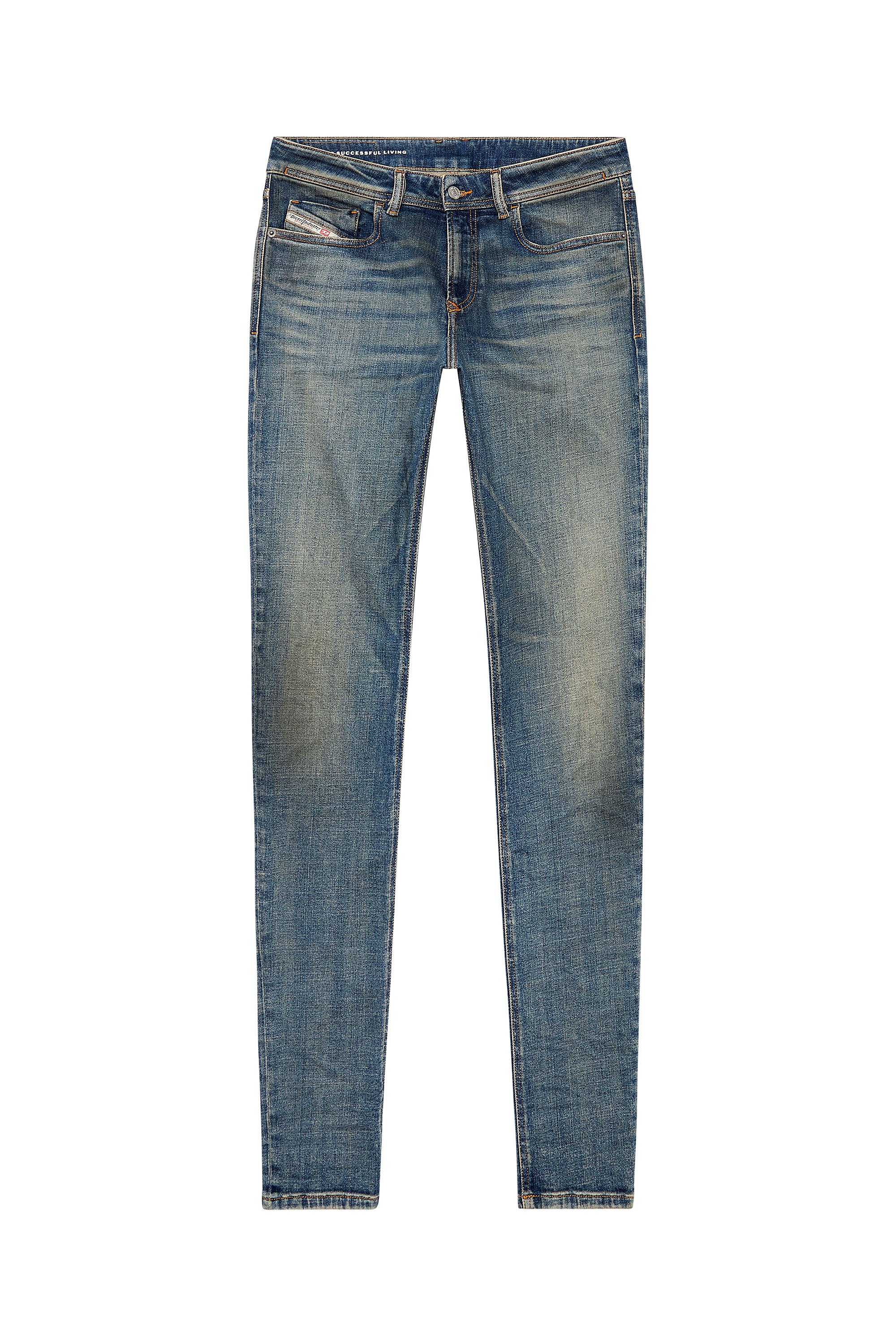 Diesel - Skinny Jeans 1979 Sleenker 09H69, Bleu Foncé - Image 5