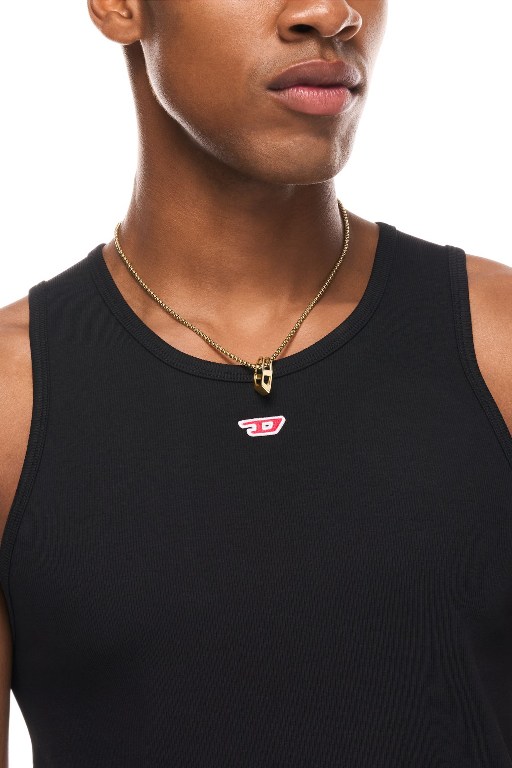 Diesel - DX1670710 JEWELLERY, Collier pendentif en acier inoxydable Mixte in Dor&eacute; - 4