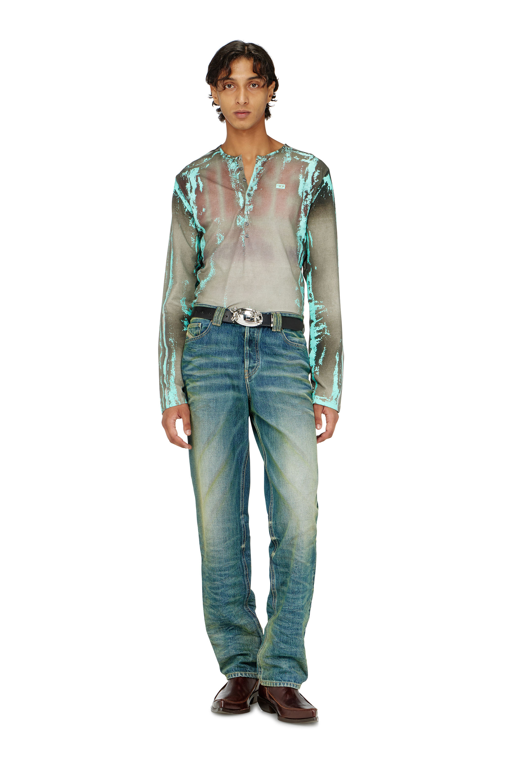 Diesel - Man's Regular Jeans 1991 D-Voeed 007FV, Medium blue - 1