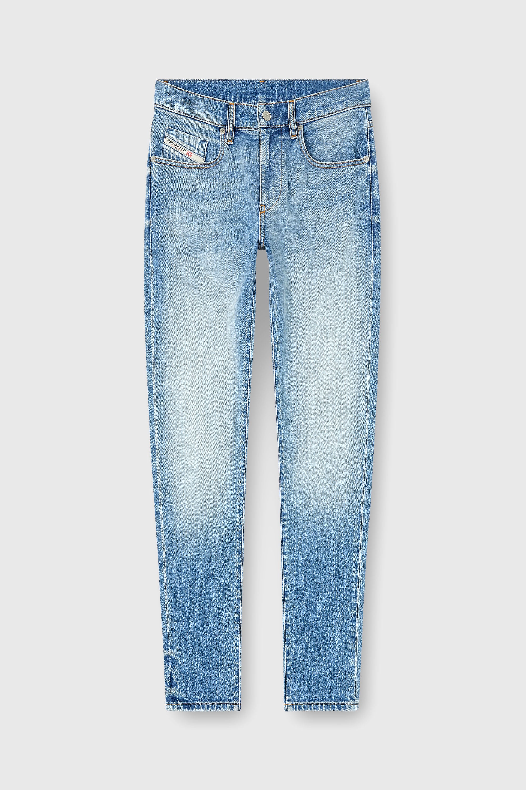 Diesel - Slim Jeans 2019 D-Strukt 0ADBK Homme, Bleu Clair - Image 2