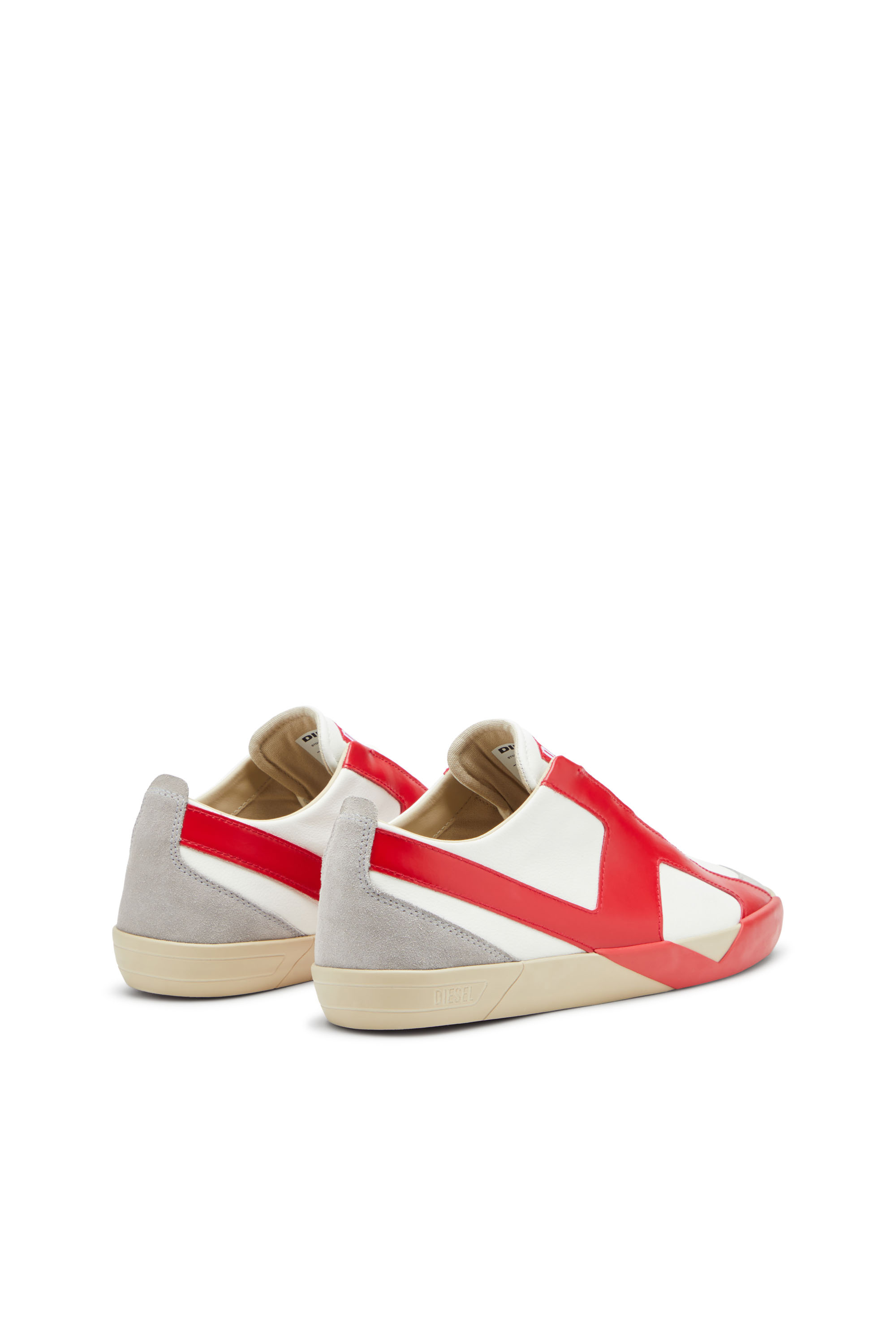 Diesel - S-SLANTE-D LOW, S-Slante-D-Baskets en daim et cuir avec logo D Homme in Polychrome - 3