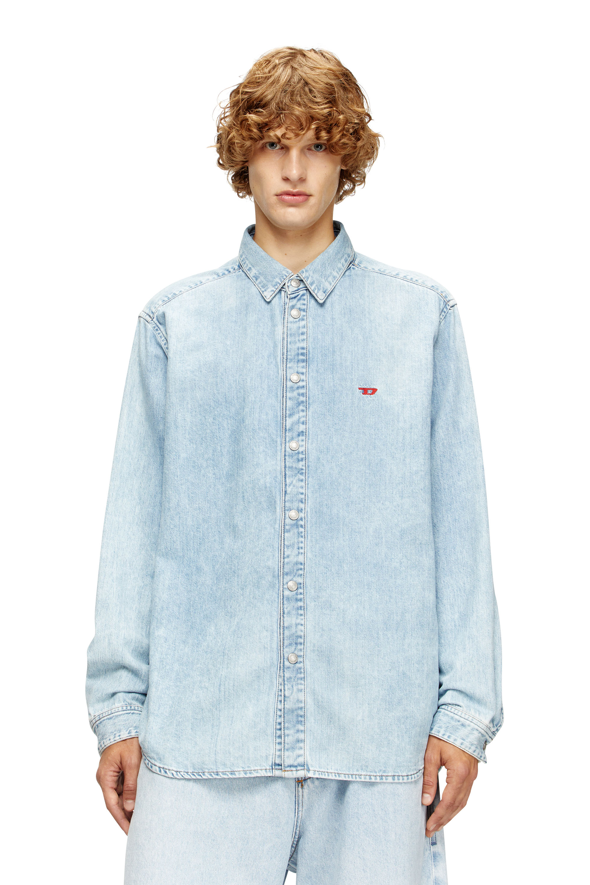 Diesel - D-SIMPLY, Chemise en denim Homme in Bleu - 3