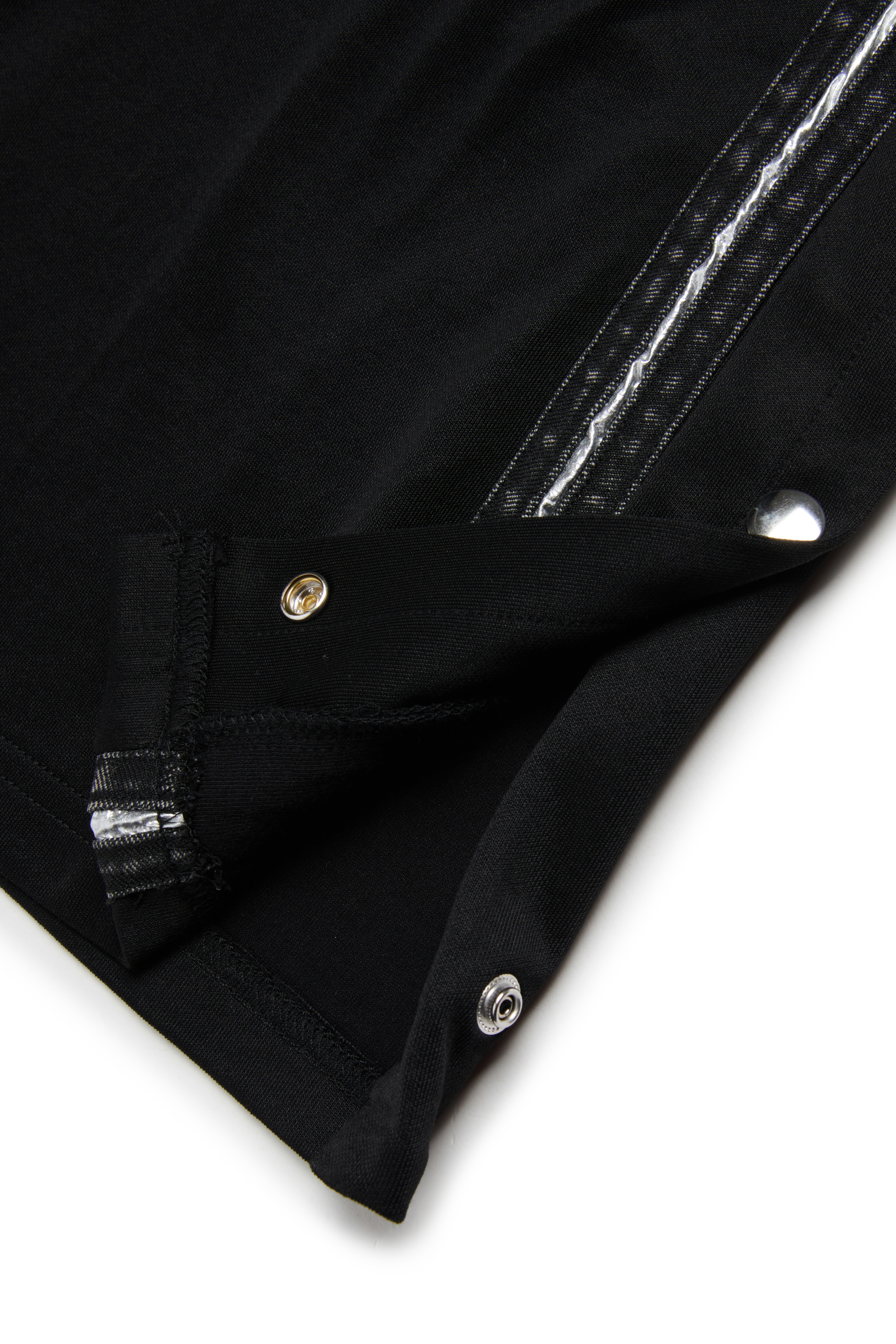 Diesel - PREET, Pantalon large avec boutons-pression Femme in Noir - 4