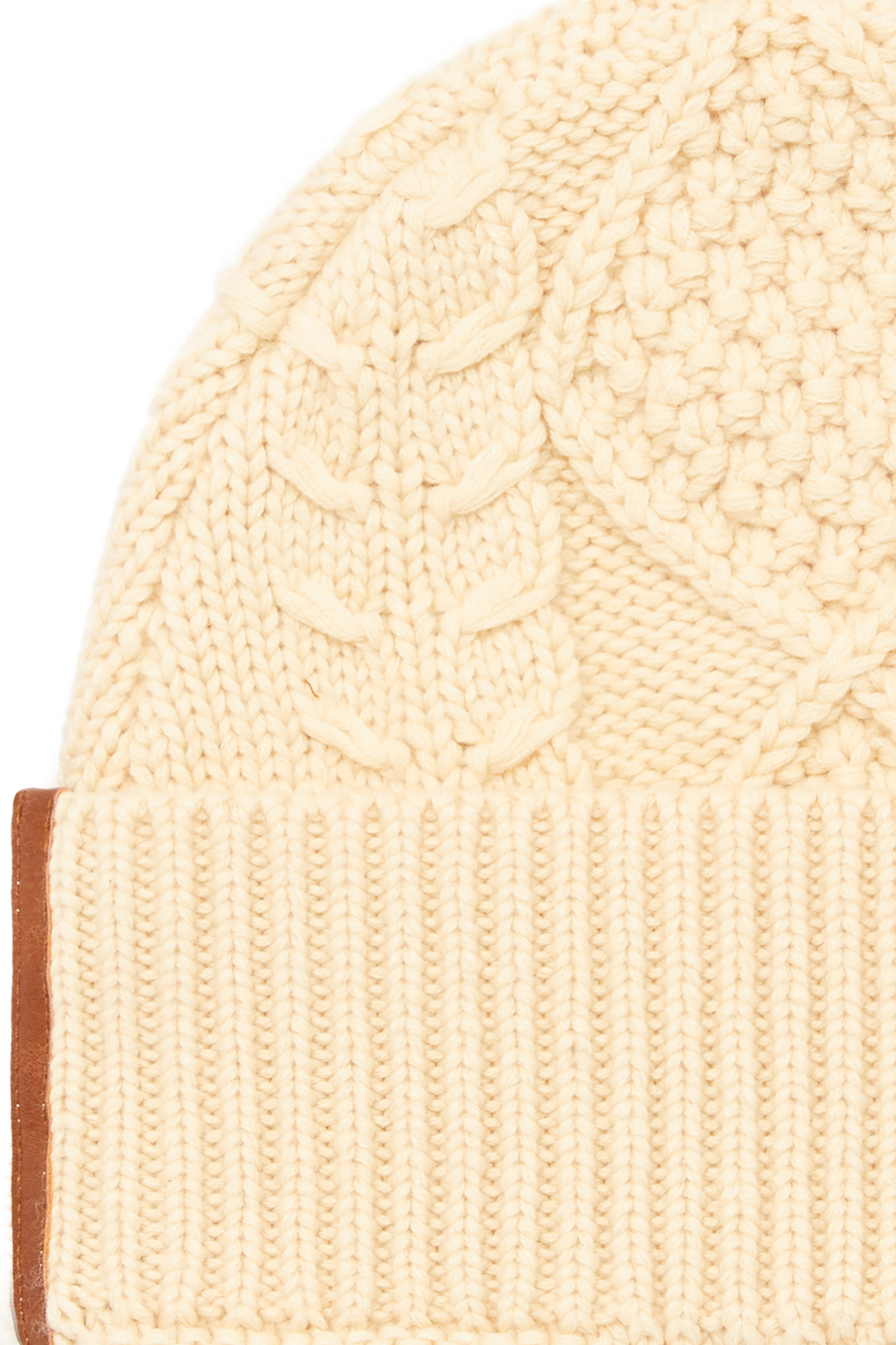 Diesel - K-INTELLO, Bonnet &agrave; torsades en laine et coton Mixte in Blanc - 3