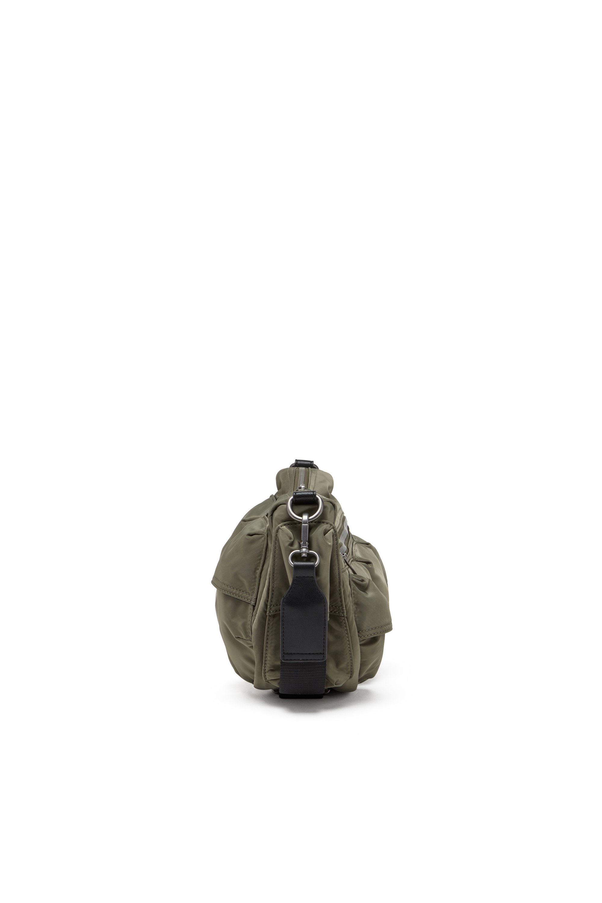 Diesel - MULTI-PKTS SHOULDER BAG X, Sac multipoche en étoffe utilitaire Mixte in Vert - 3