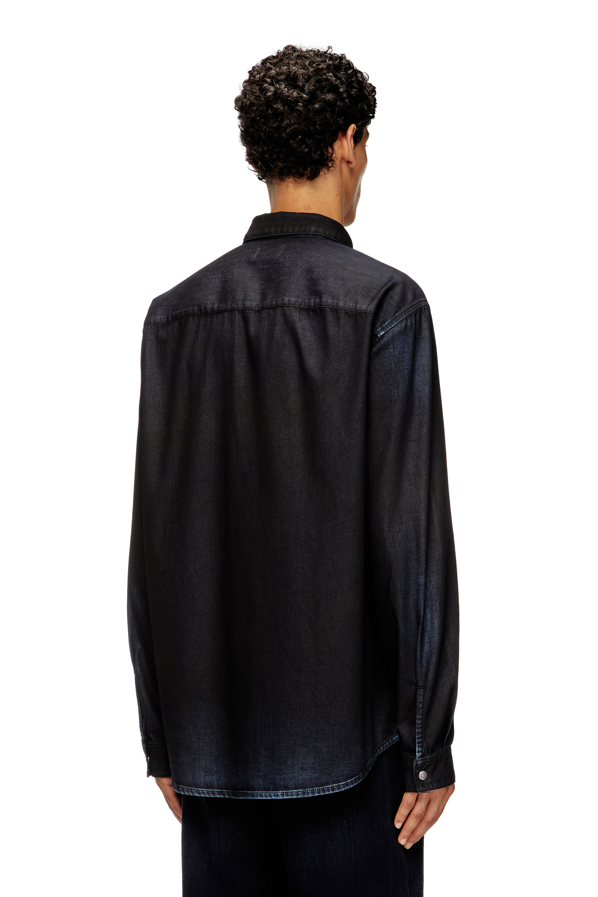 Diesel - D-SIMPLY, Chemise en denim à manches longues Homme in Bleu - 4