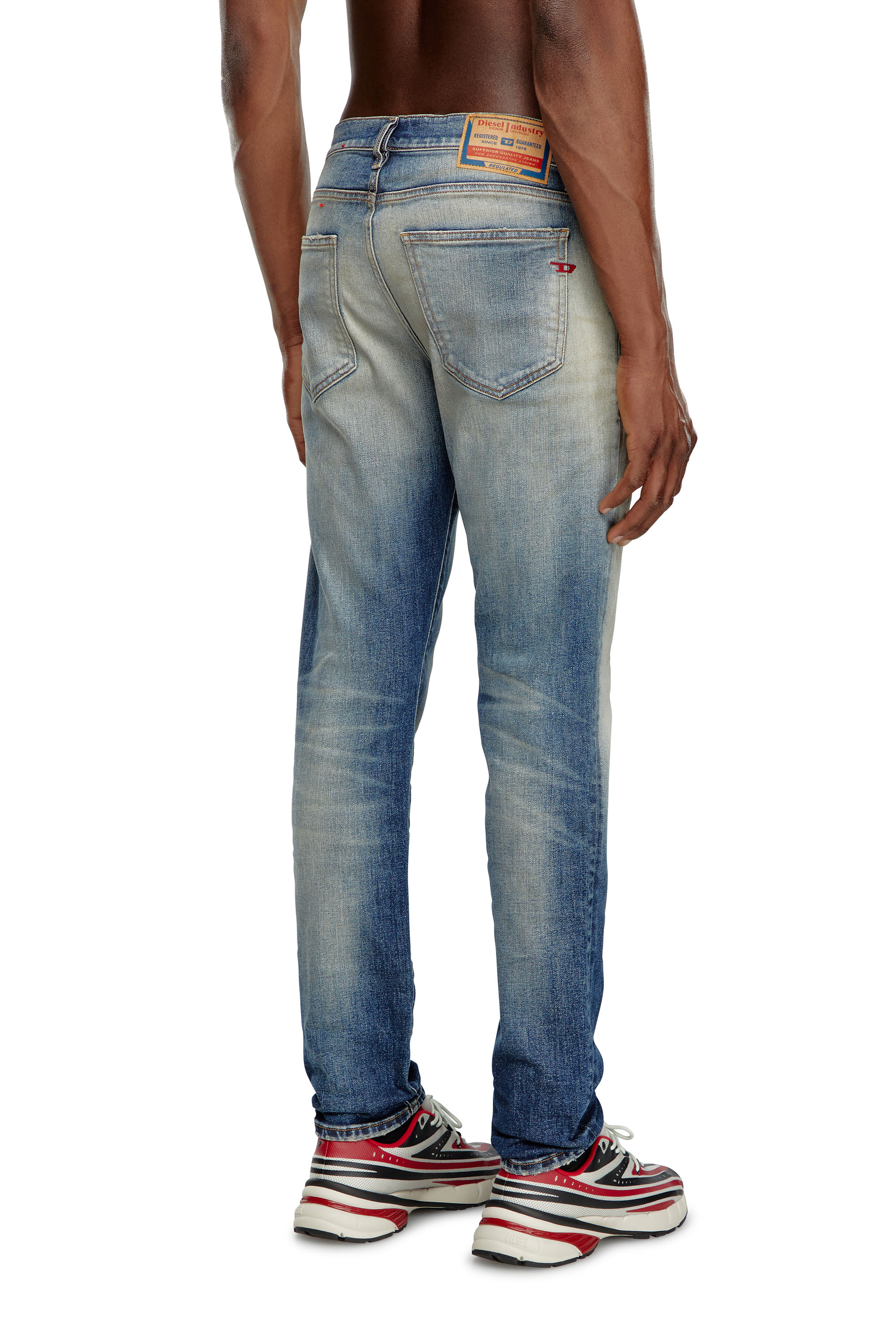 Diesel - Slim Jeans 2019 D-Strukt 09J64 Homme, Bleu Foncé - Image 4