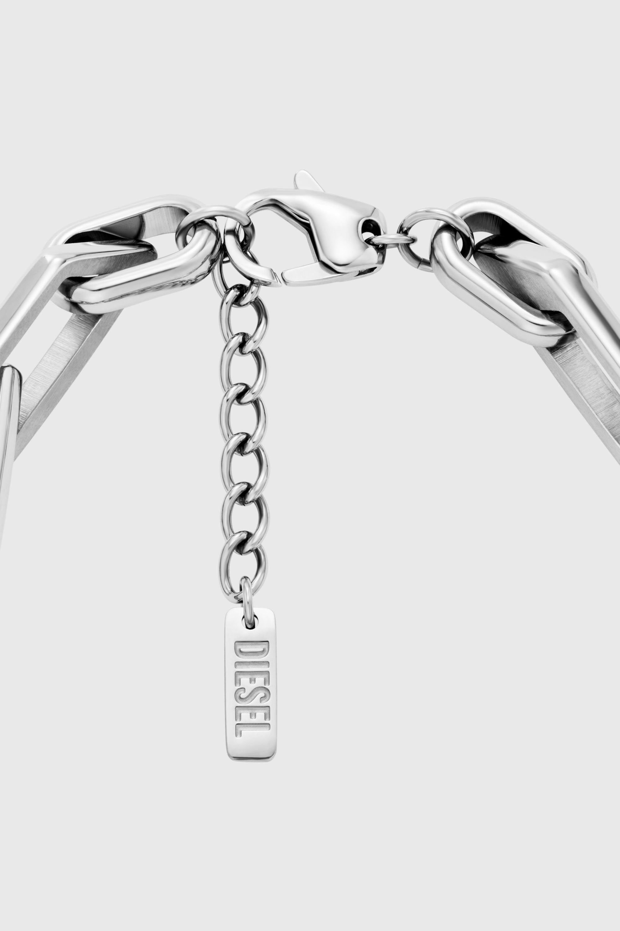 Diesel - DX1577040 JEWEL, Bracelet cha&icirc;ne en acier inoxydable Mixte in Gris argent&eacute; - 2