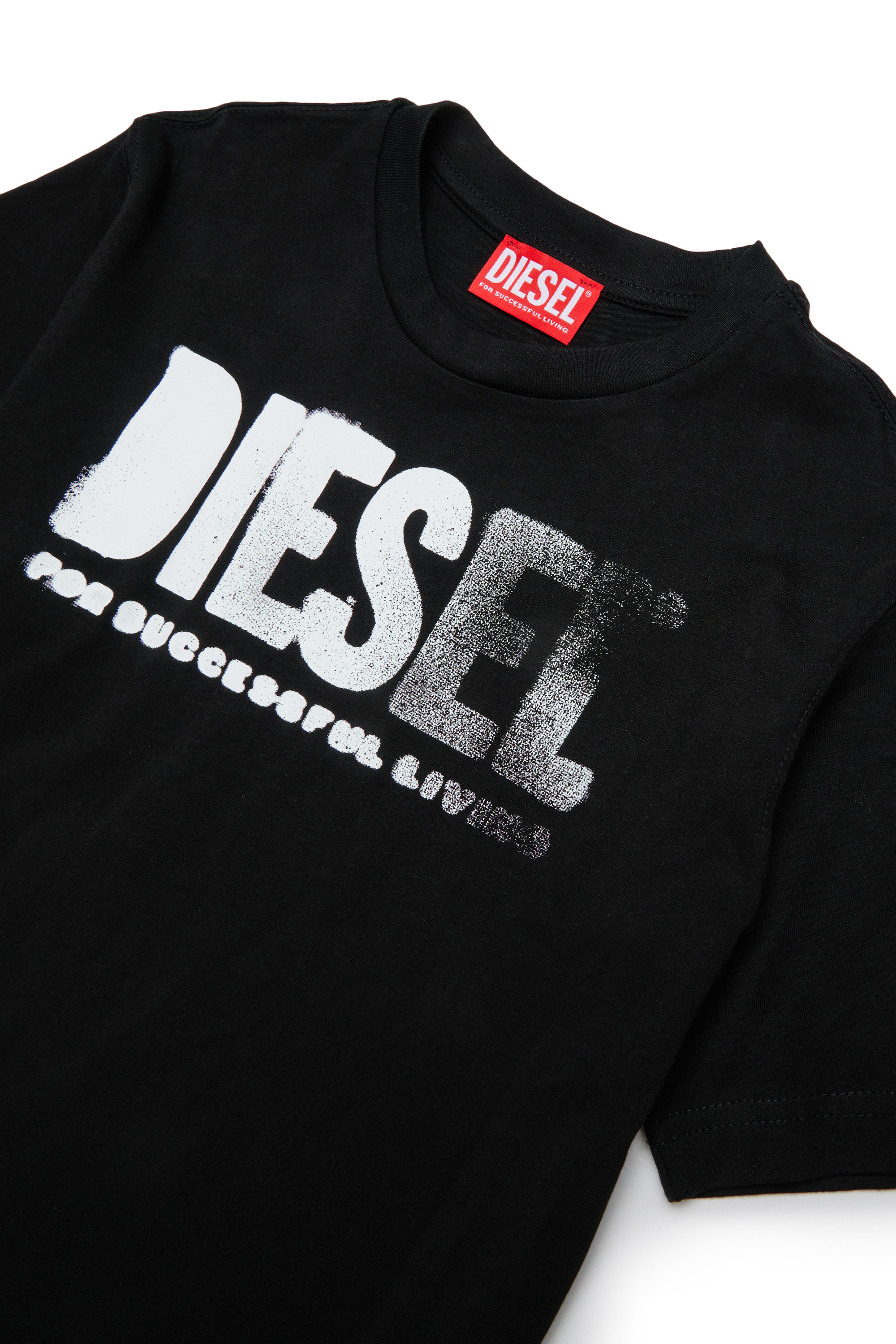 Diesel - THIDE OVER, T-shirt avec imprim&eacute; d&eacute;grad&eacute; Homme in Noir - 3