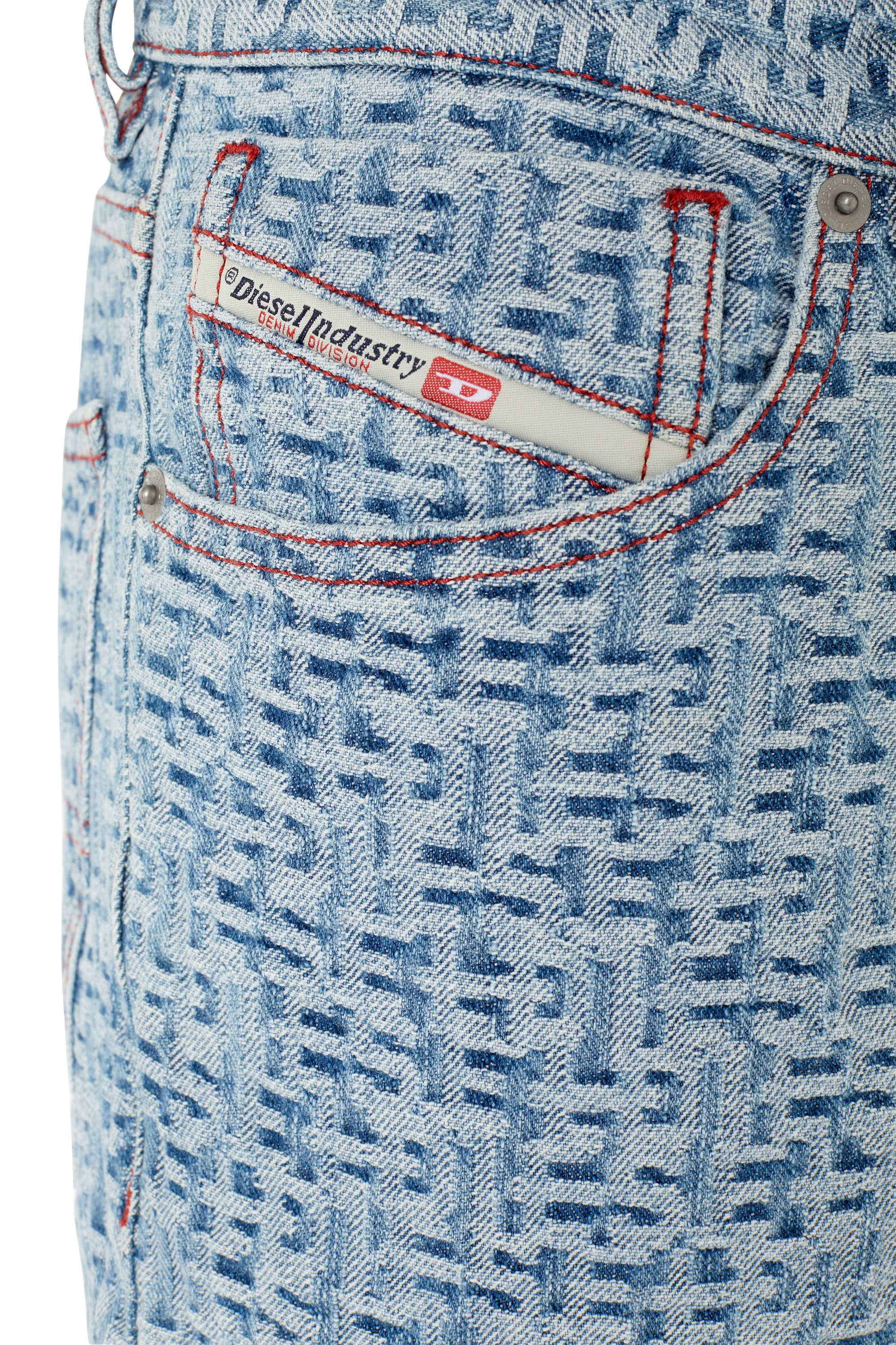 Diesel - 1995 D-Sark 09E37 Straight Jeans, Bleu Clair - Image 3