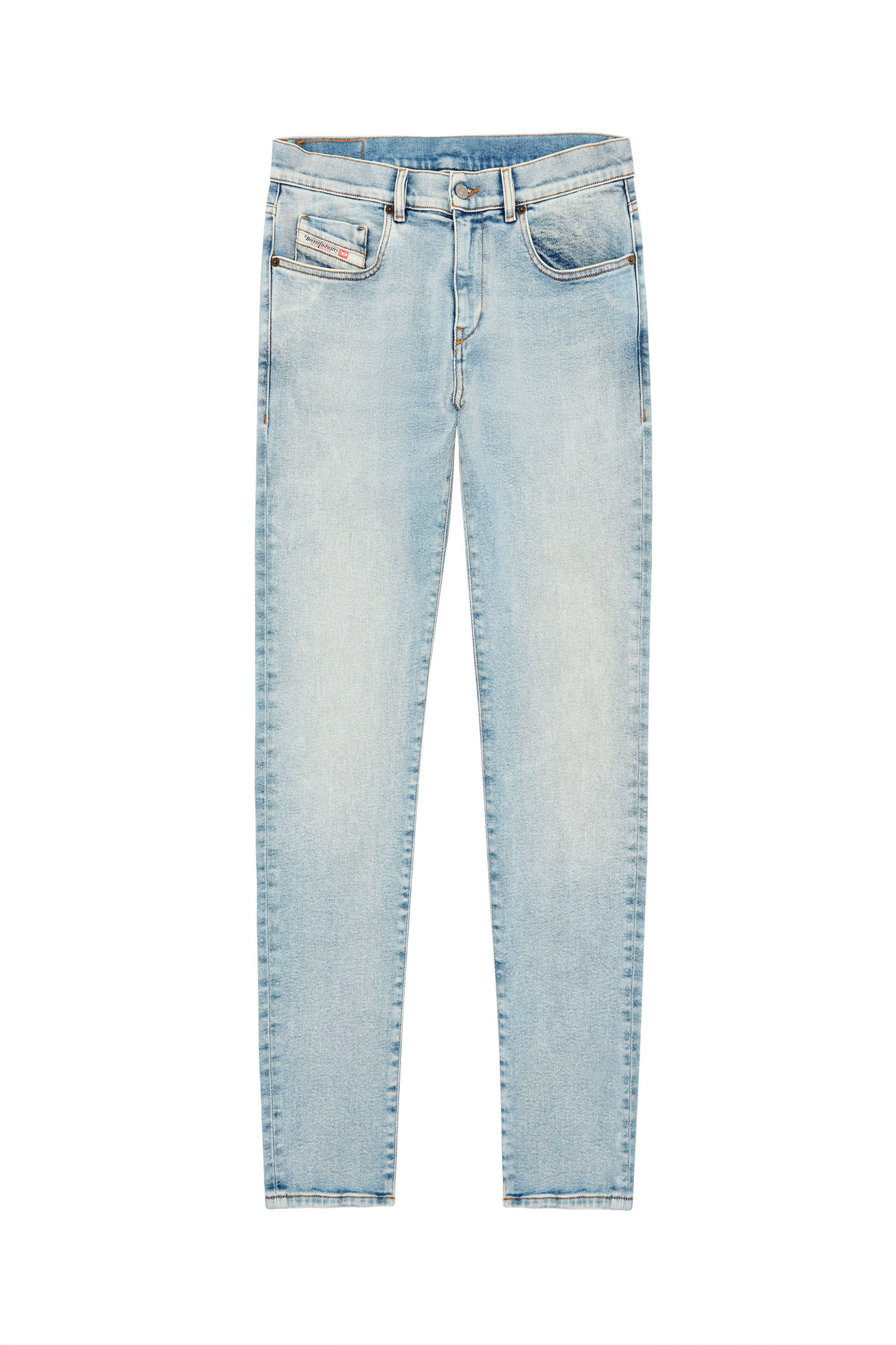 Diesel - 2019 D-STRUKT 09C08 Slim Jeans, Bleu Clair - Image 6