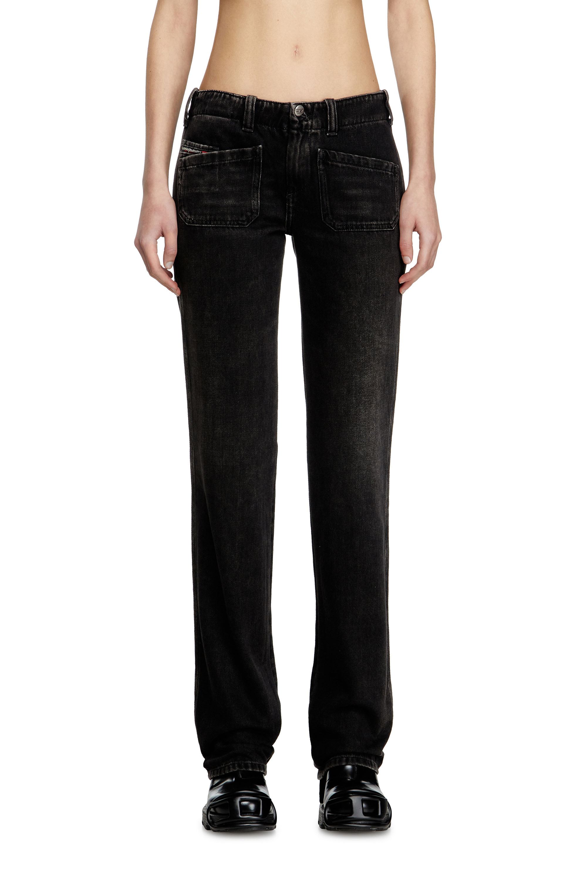 Diesel - Bootcut Jeans D-Keate 09J96 Femme, Noir/Gris fonc&eacute; - Image 3