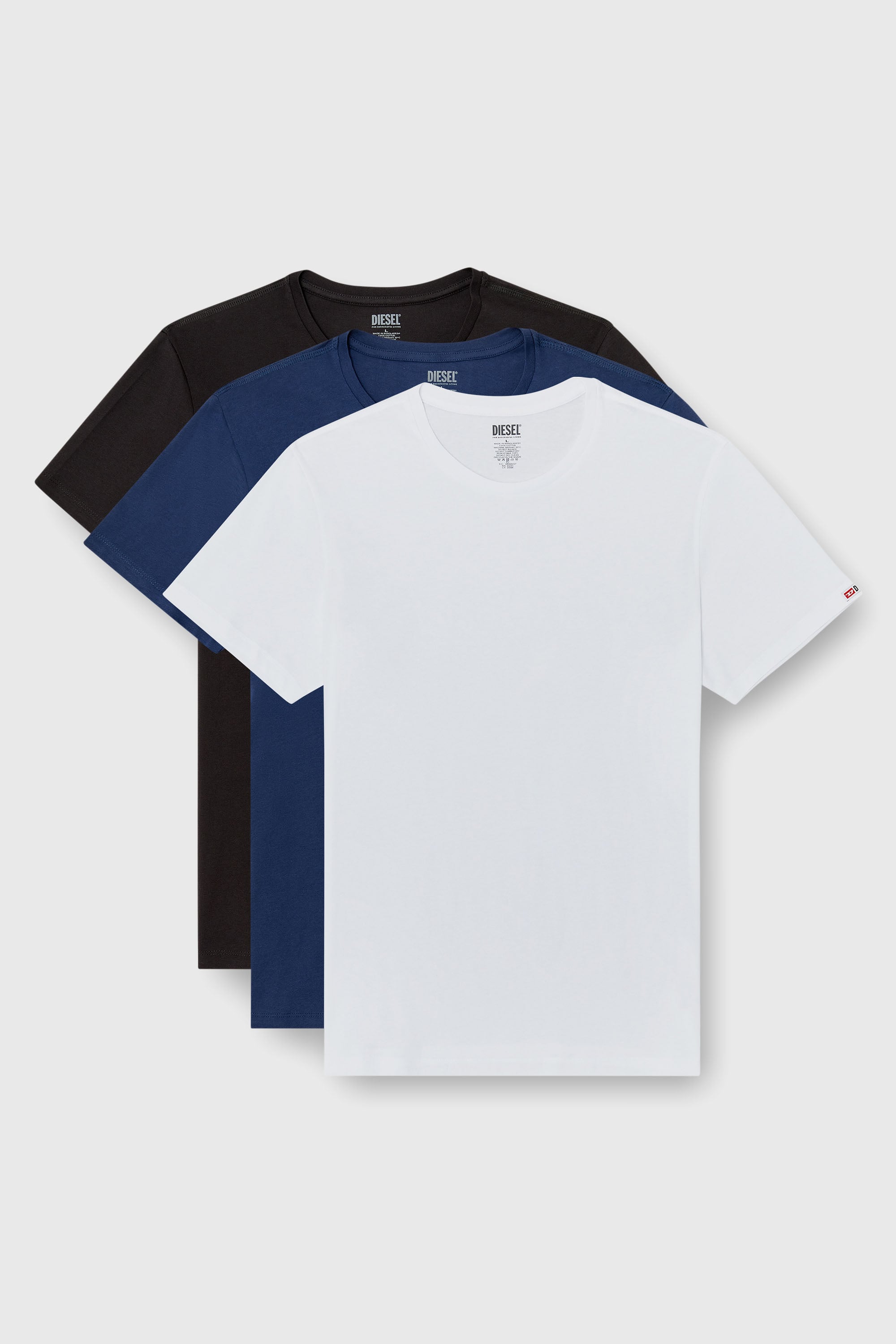 Diesel - RANDAL-D-CORE-3PACK, Lot de 3 t-shirts en coton Homme in Polychrome - 1