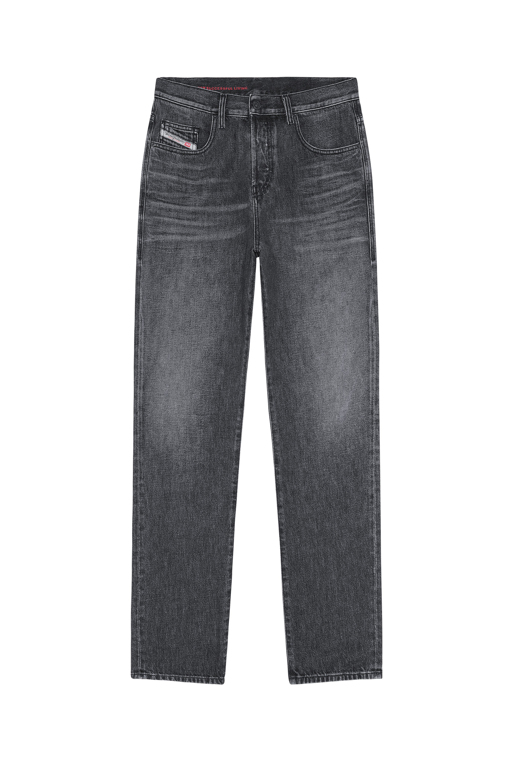 Diesel - 2020 D-Viker 007C4 Straight Jeans, Noir/Gris foncé - Image 6