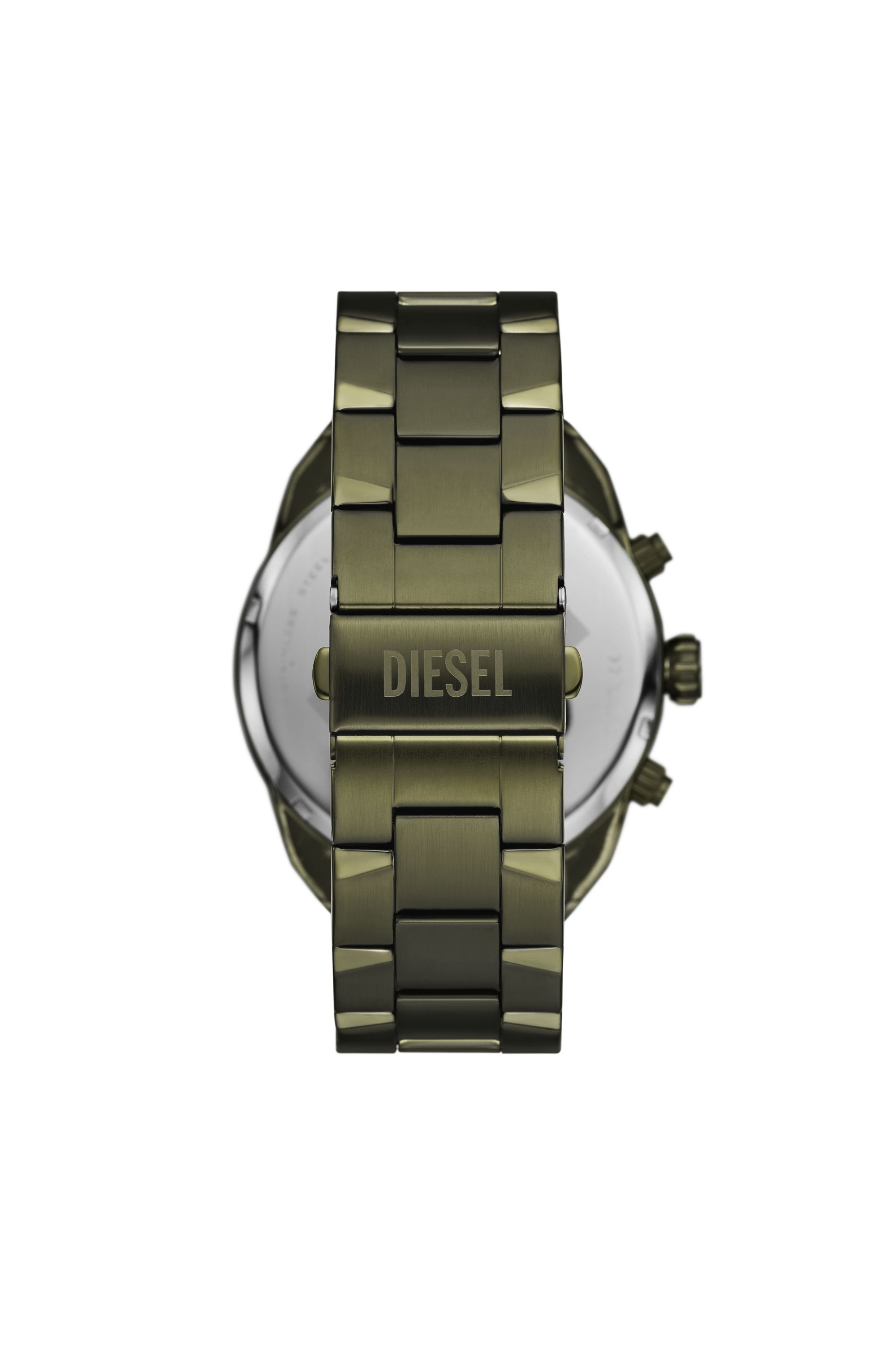 Diesel - DZ4670 WATCH, Montre Spiked en acier inoxydable vert Homme in Vert - 2