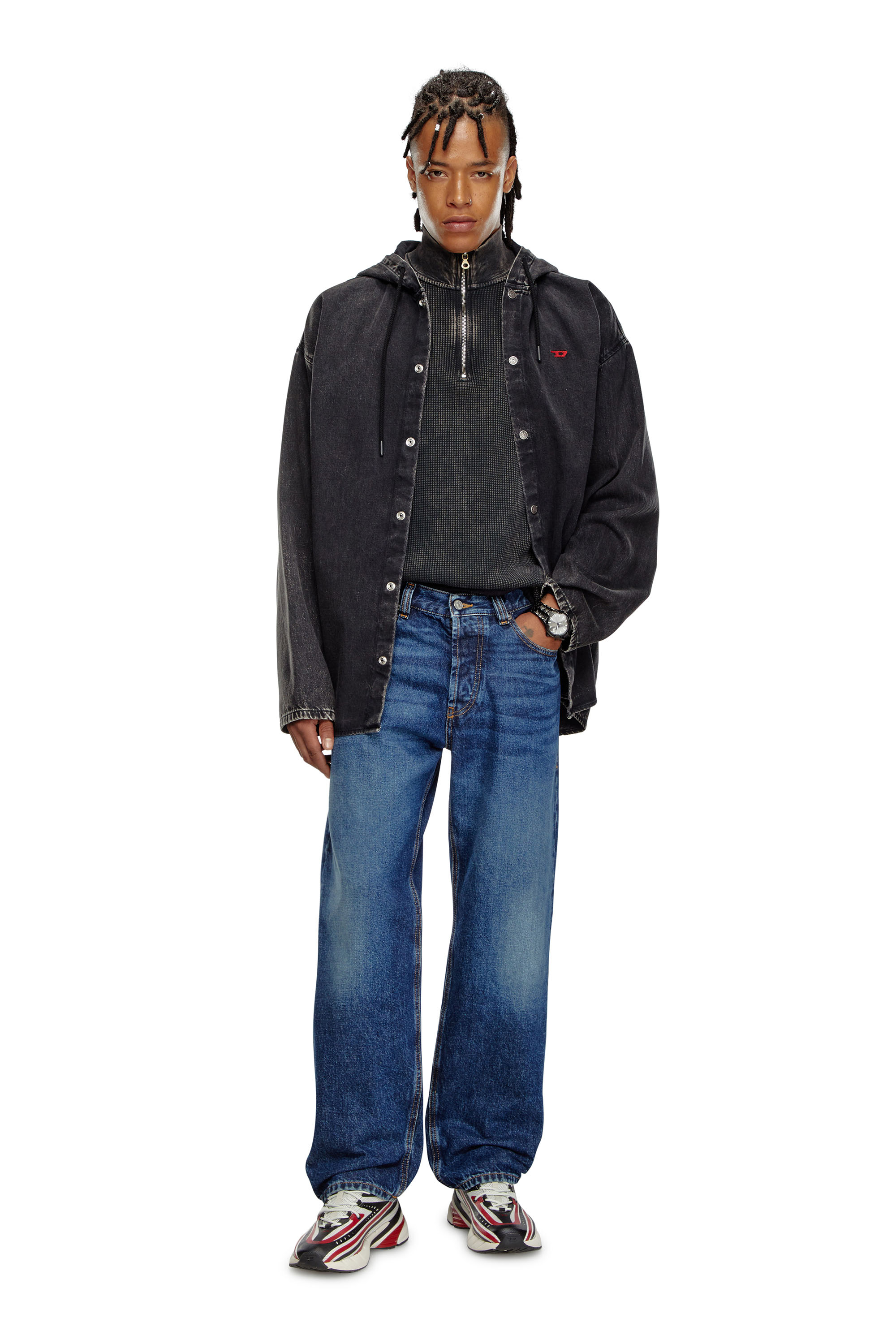 Diesel - Regular Jeans 2024 D-Macs 09I27 Homme, Bleu Foncé - Image 1