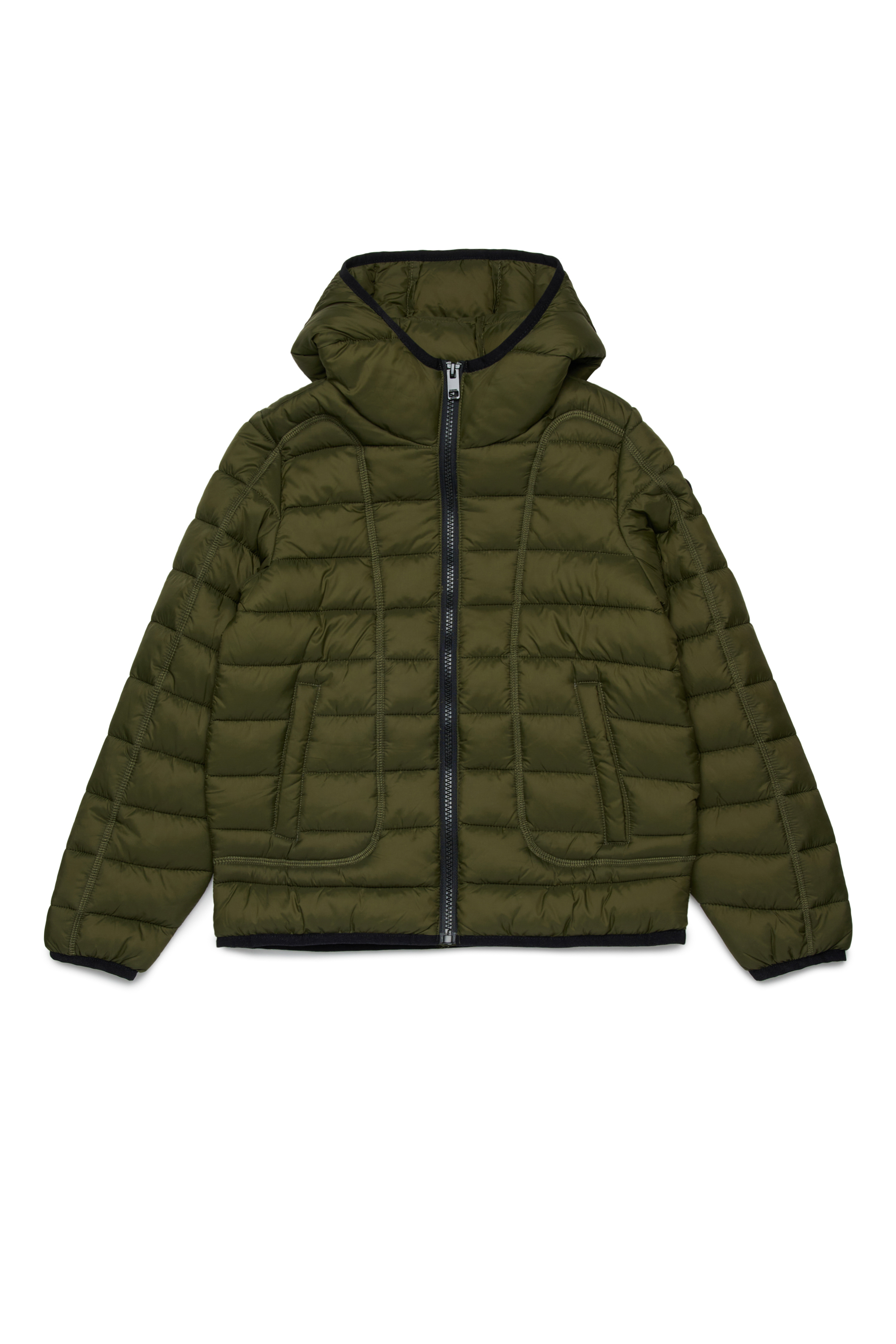 Diesel - JWSTONE, Veste en nylon avec capuche Mixte in Vert - 1