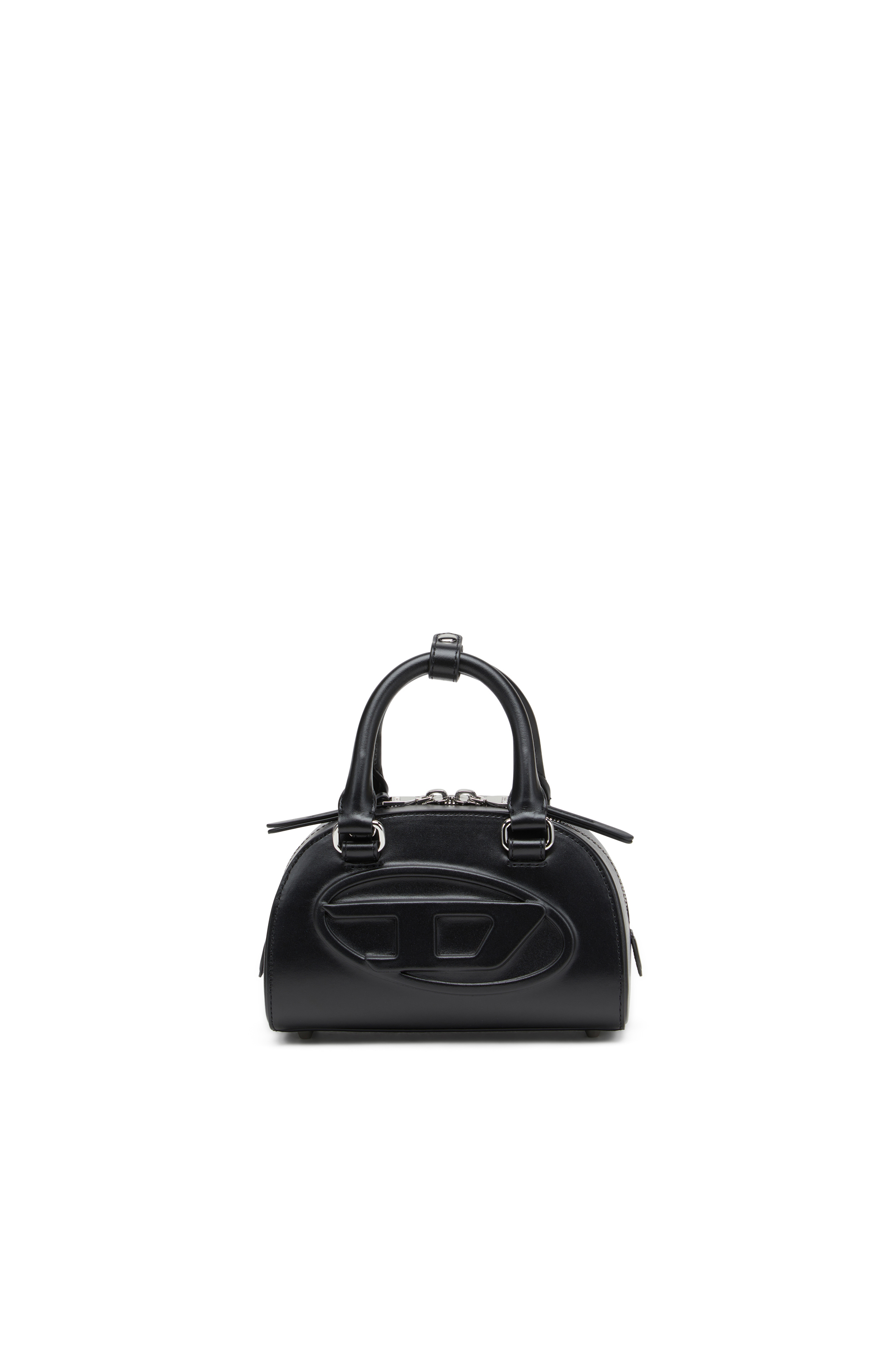 Diesel - 1DR DOME CROSSBODY, Mini sac bowling en cuir Femme in Noir - 1