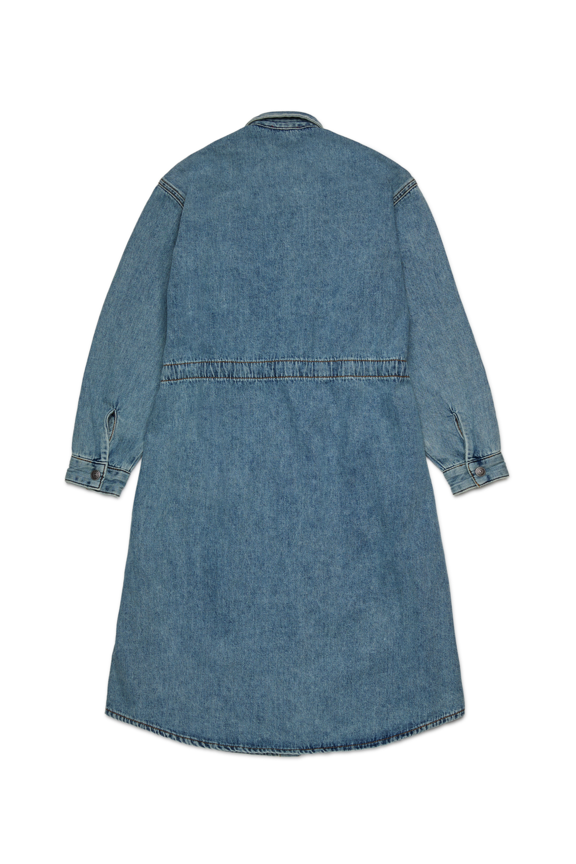 Diesel - DREAMY, Robe en denim avec cordon de serrage Femme in Bleu - 2