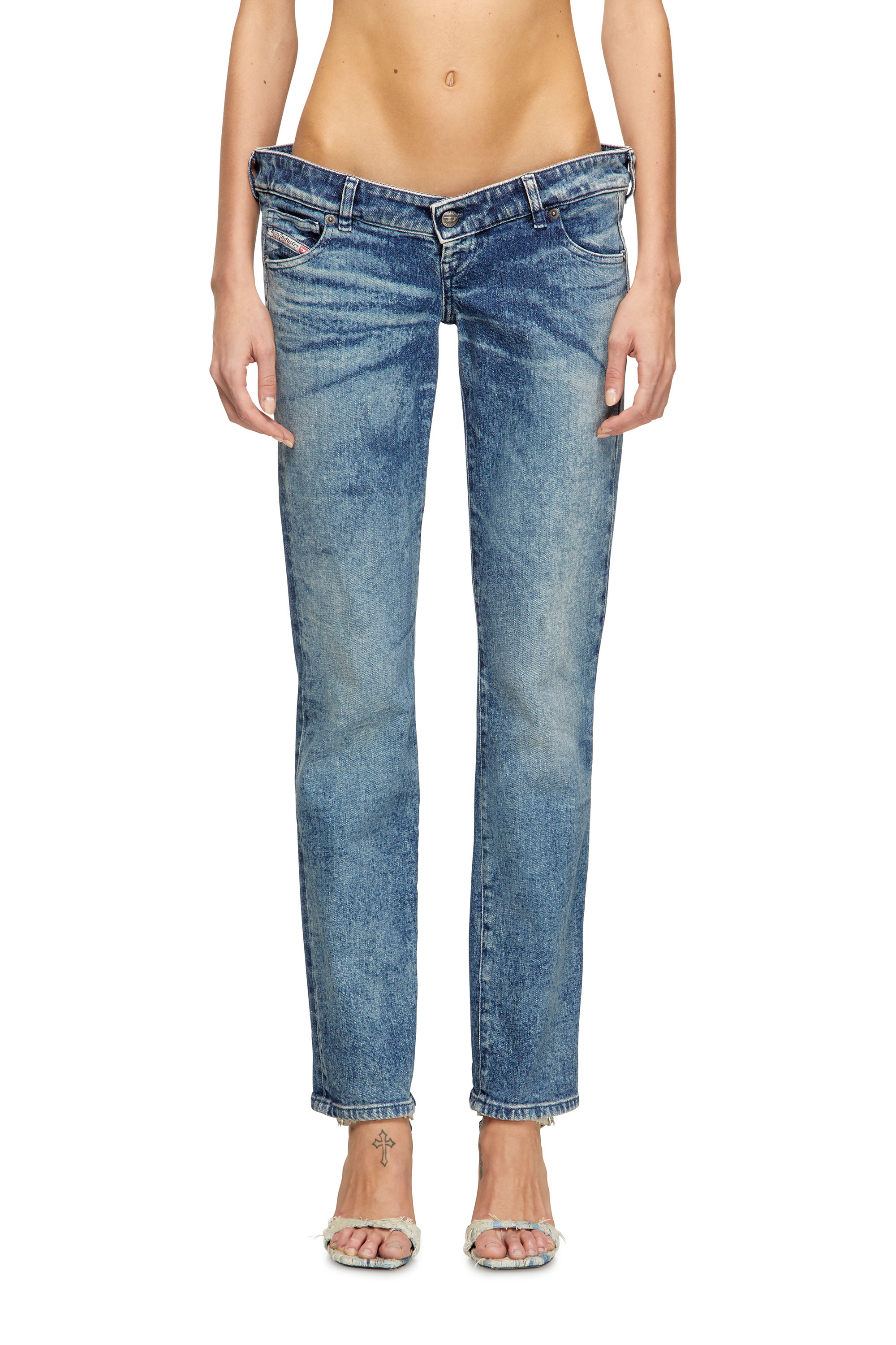 Diesel - Regular Jeans D-Waisty 007DI Femme, Bleu moyen - Image 1