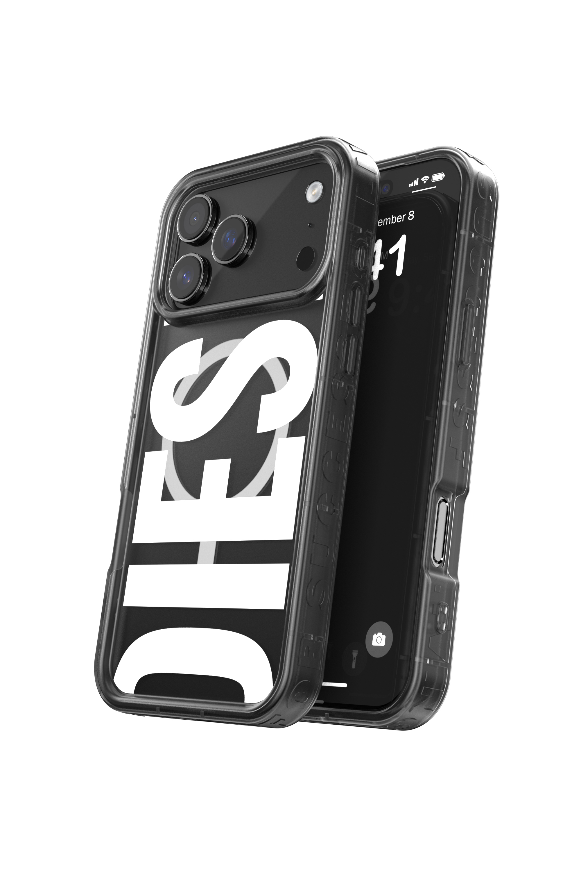 Diesel - 60438 MOULDED CASE, Étui Biscotto Bumper avec Magsafe pour iPhone 17 Pro Max Mixte in Noir - 3