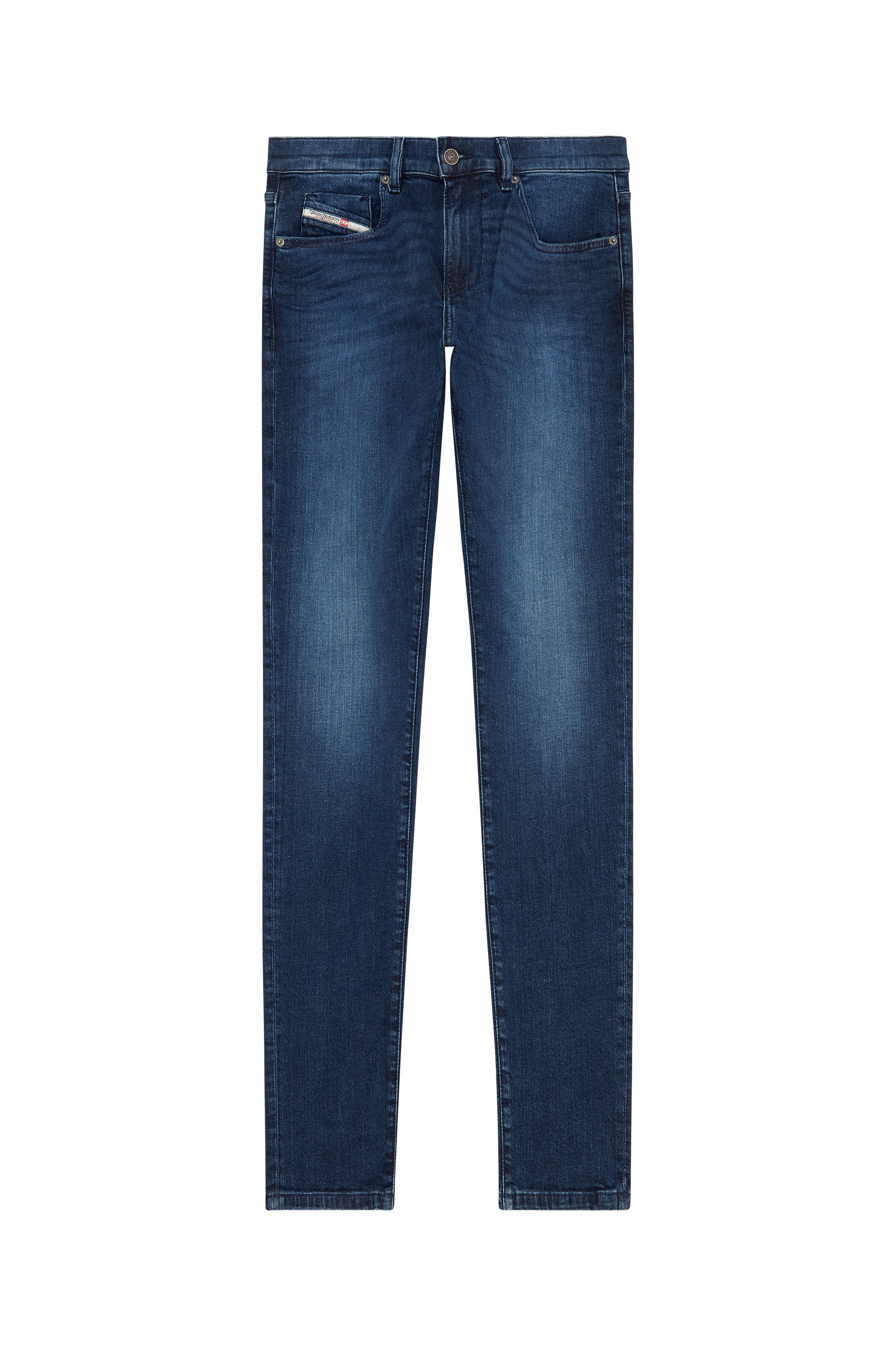 Diesel - Slim Jeans 2019 D-Strukt 0CNAA, Bleu Foncé - Image 5