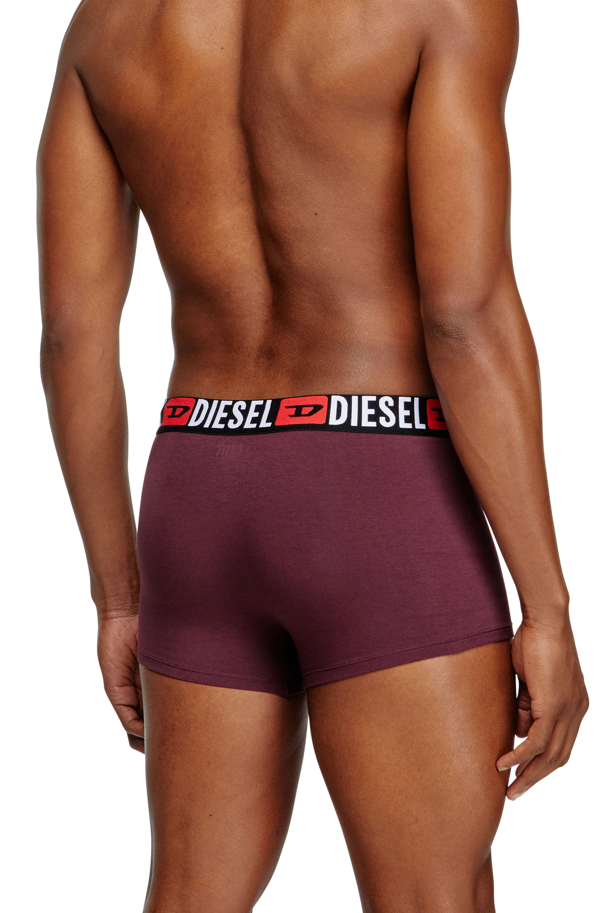 Diesel - UMBX-DAMIENTHREEPACK, Lot de trois boxers avec taille ornée du logo sur toute la surface Homme in Polychrome - 4
