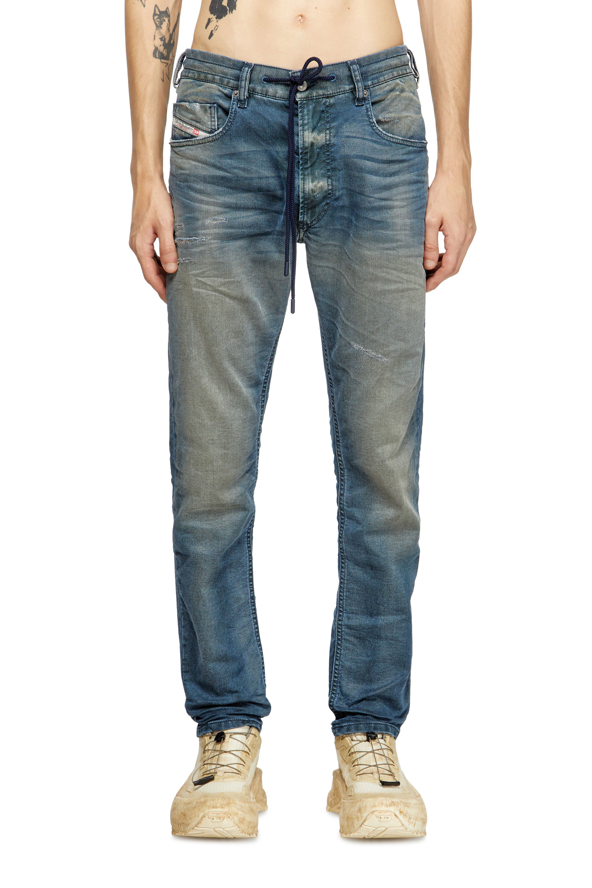 Diesel - Regular 2032 D-Krooley Joggjeans® 068SC Homme, Bleu Foncé - Image 1