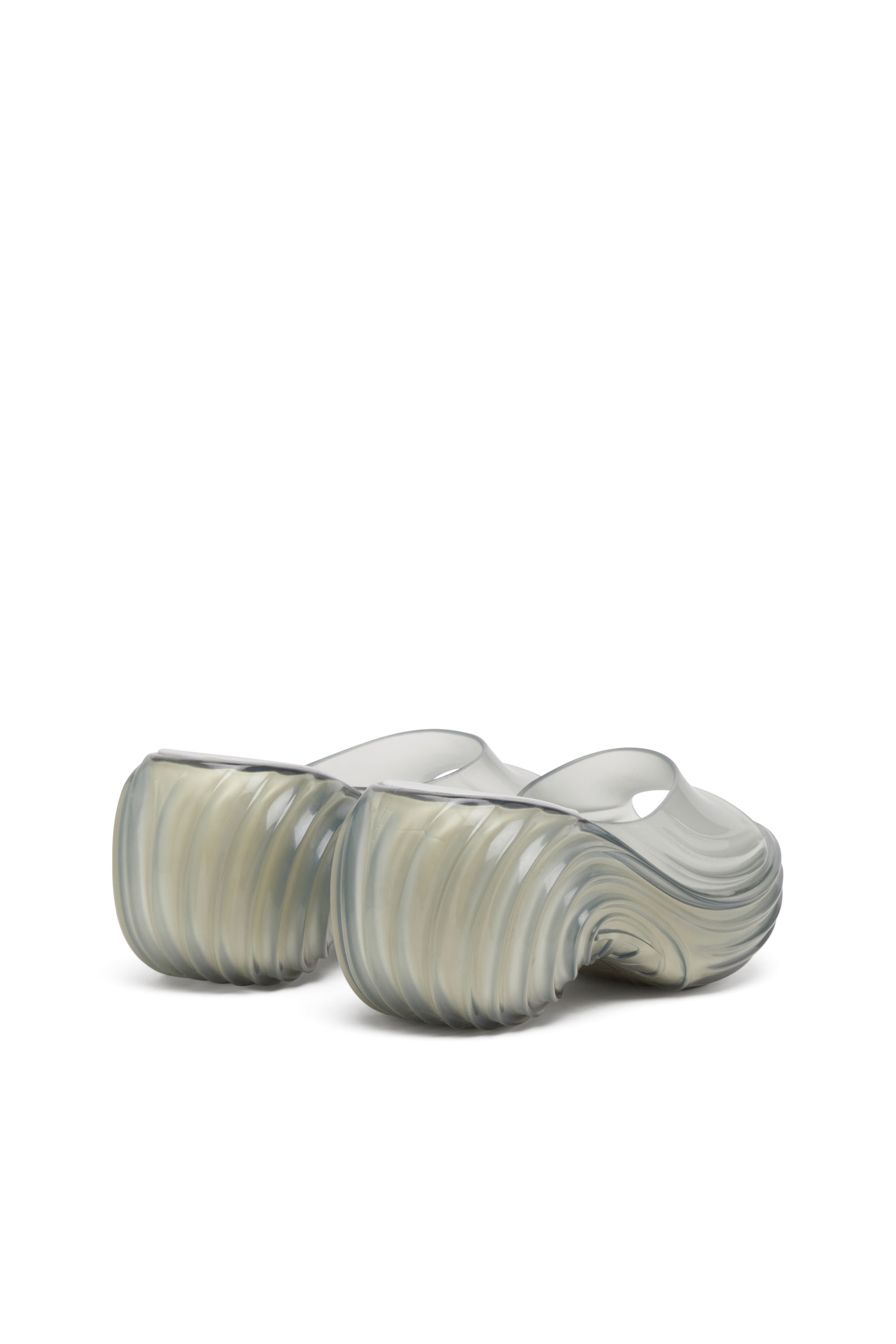 Diesel - MELISSA QUANTUM PLATFORM, Mule à plateforme en Melflex® Femme in Gris - 4