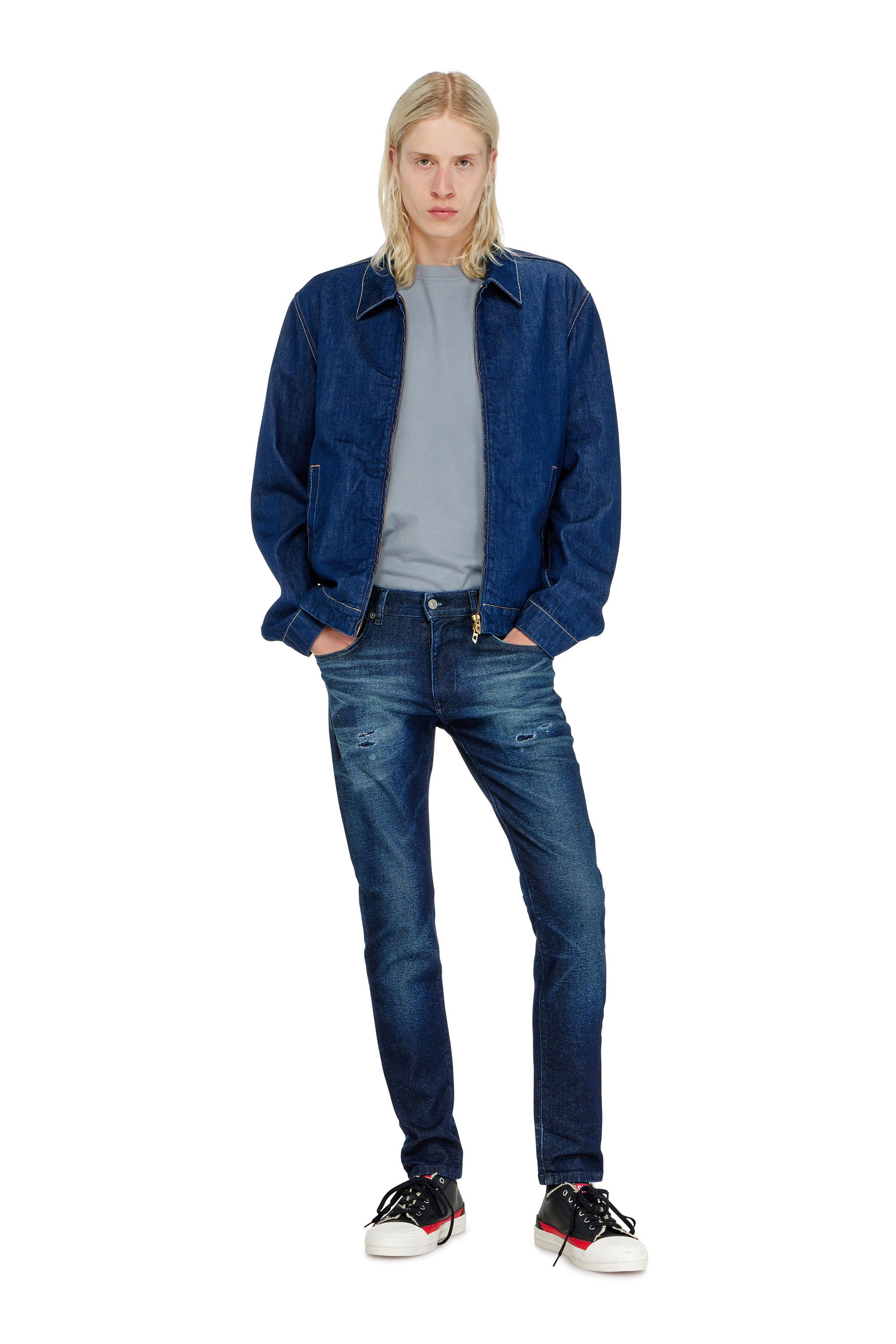 Diesel - Slim Jeans 2019 D-Strukt 0KBBU Homme, Bleu Fonc&eacute; - Image 2