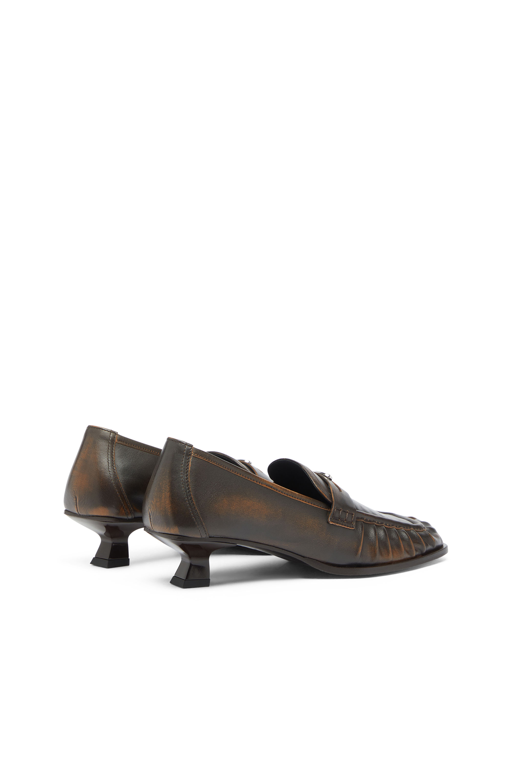 Diesel - D-AMBER MOC 30, D-Amber - Mocassins Penny en cuir Femme in Marron - 3