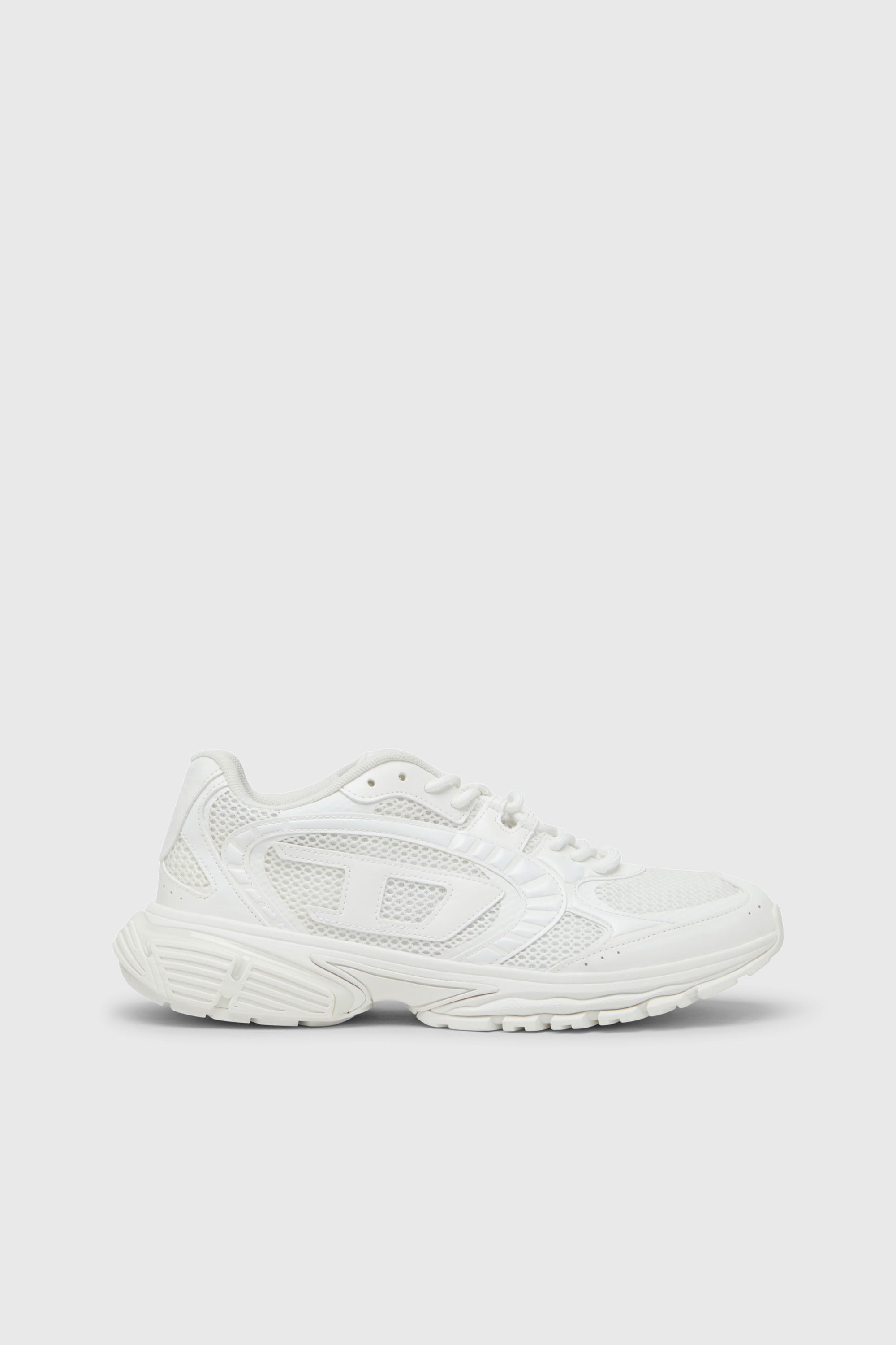 Diesel - S-PRO-V-DENSE LOW W, S-Pro-V-Dense-Baskets en mesh monochrome avec logo Oval D Femme in Blanc - 1