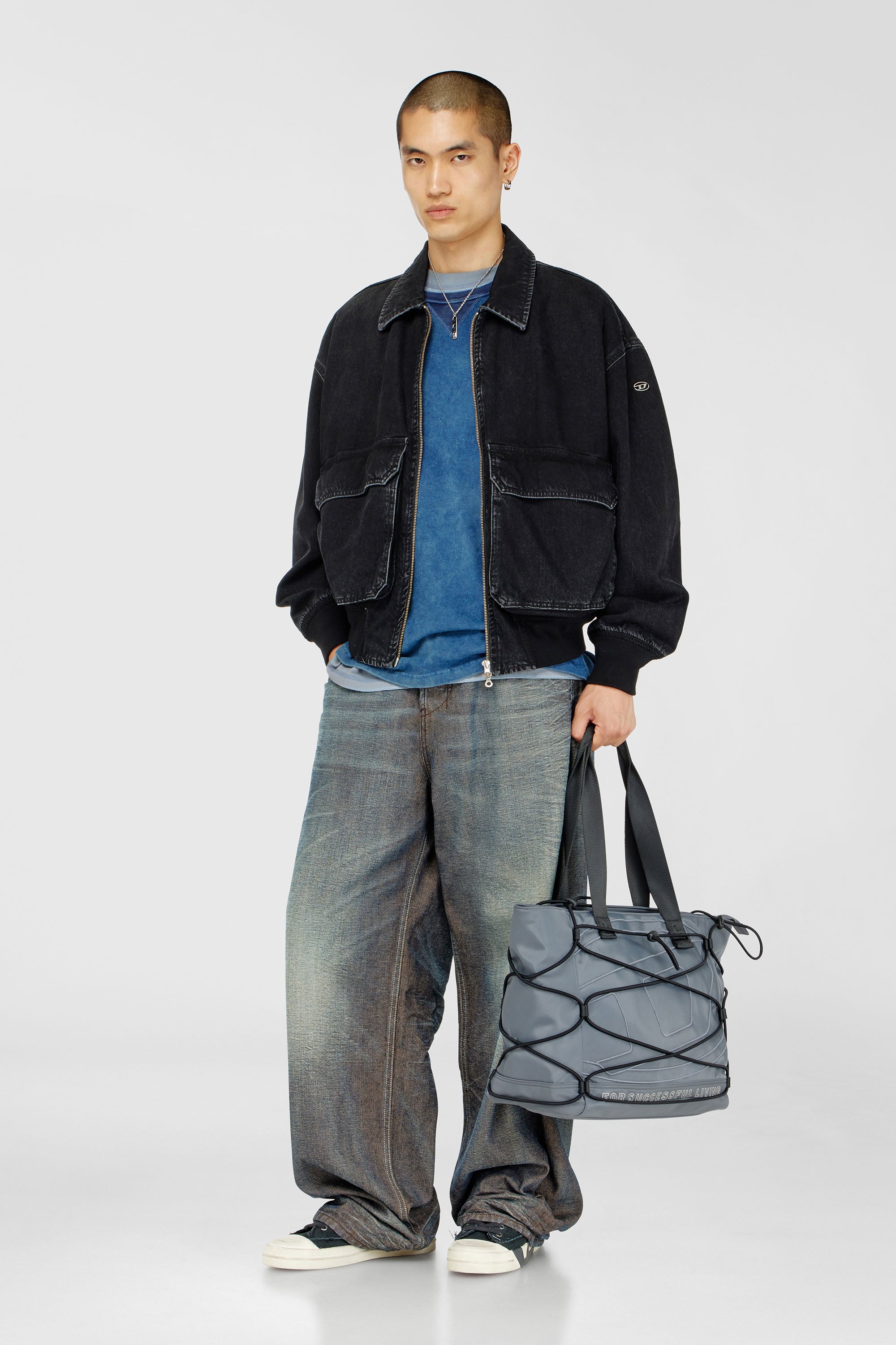 Diesel - D-KURZ, Veste en denim Mixte in Noir - 2
