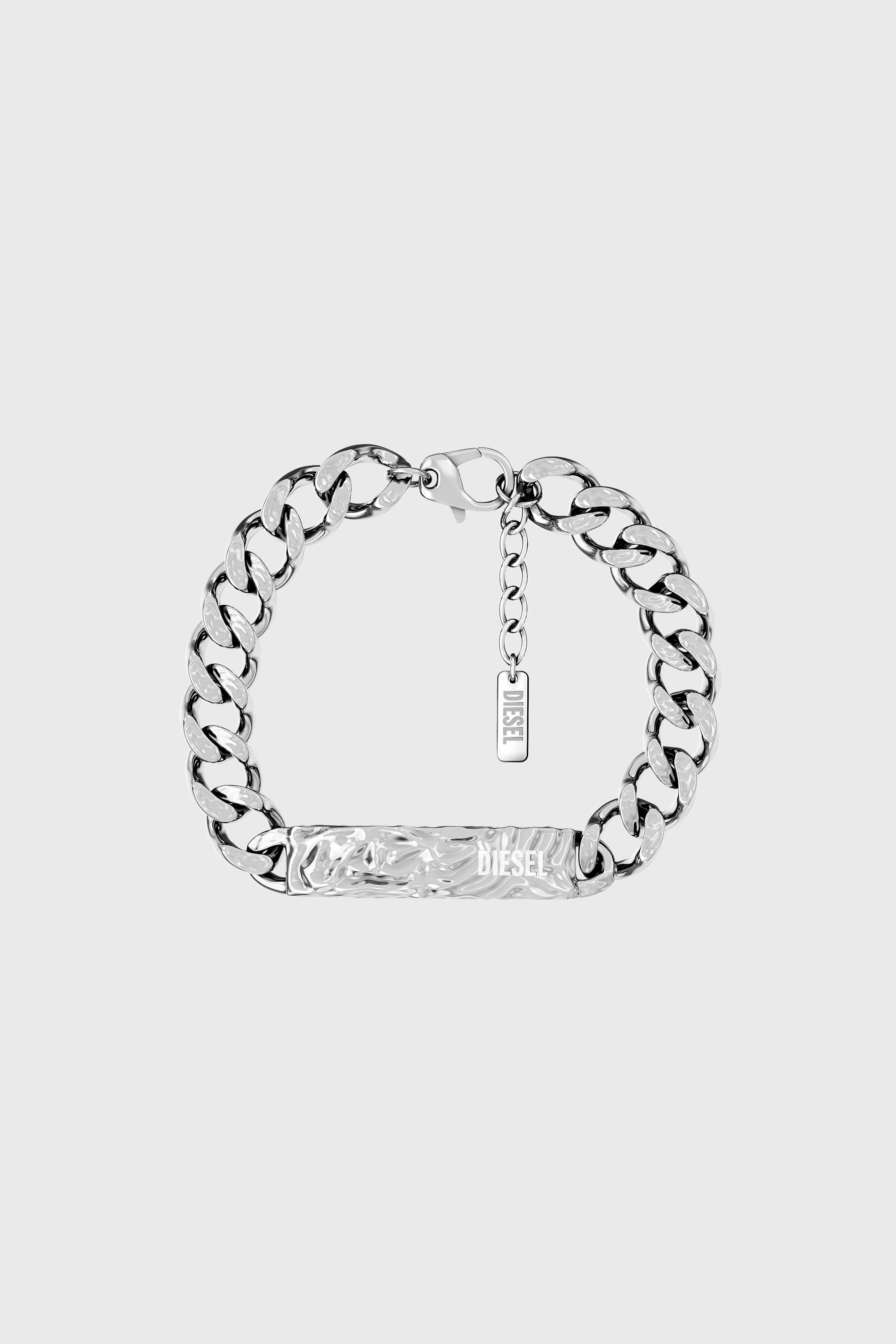 Diesel - DX1732040, Bracelet identit&eacute; en acier inoxydable Mixte in Gris argent&eacute; - 1