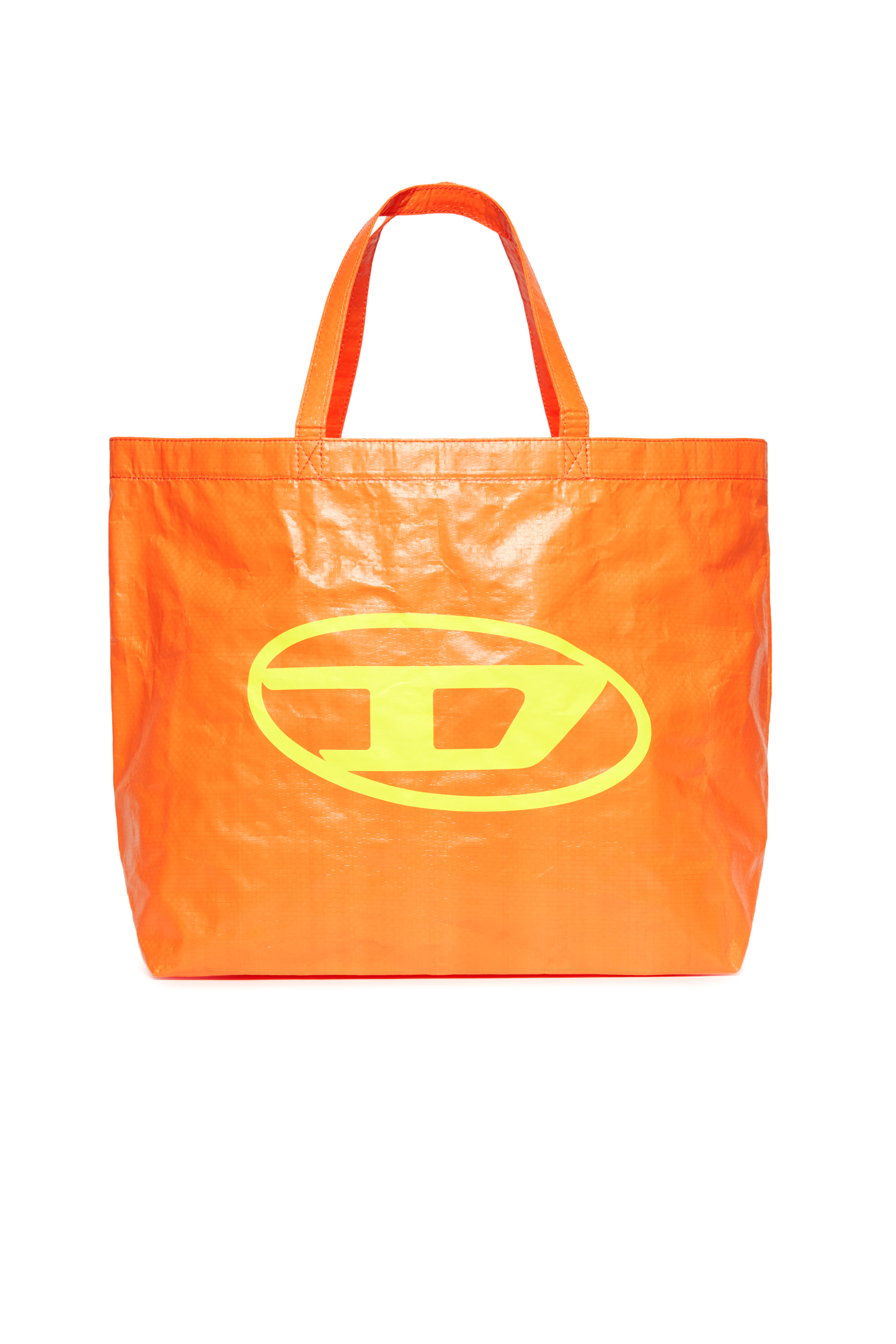 Diesel - WRITTEN, Woman's Beach bag with Oval D print in Orange - 1