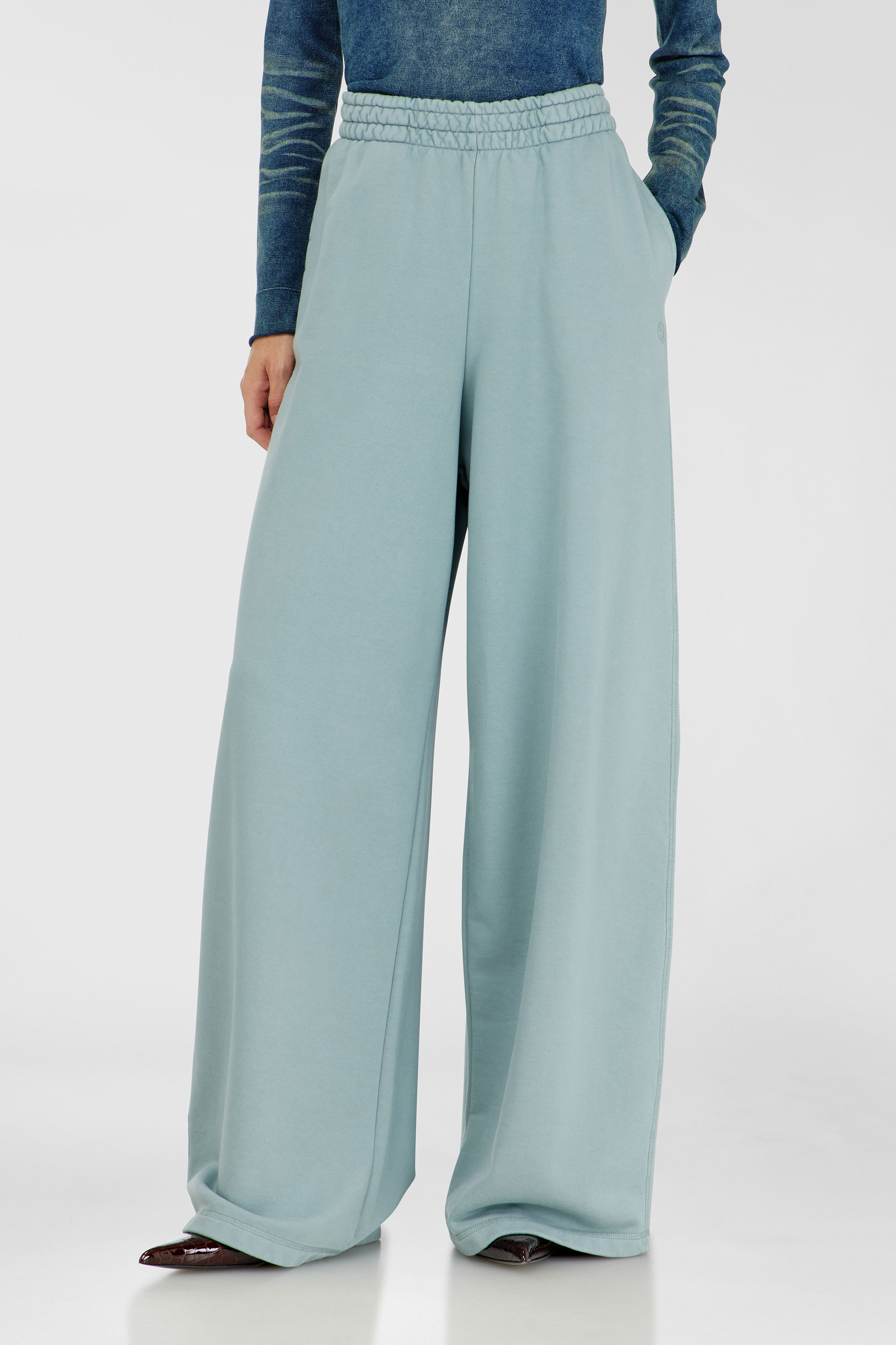 Diesel - P-ZENIA-OD, Pantalon de surv&ecirc;tement ample avec taille &eacute;lastique Femme in Bleu - 3