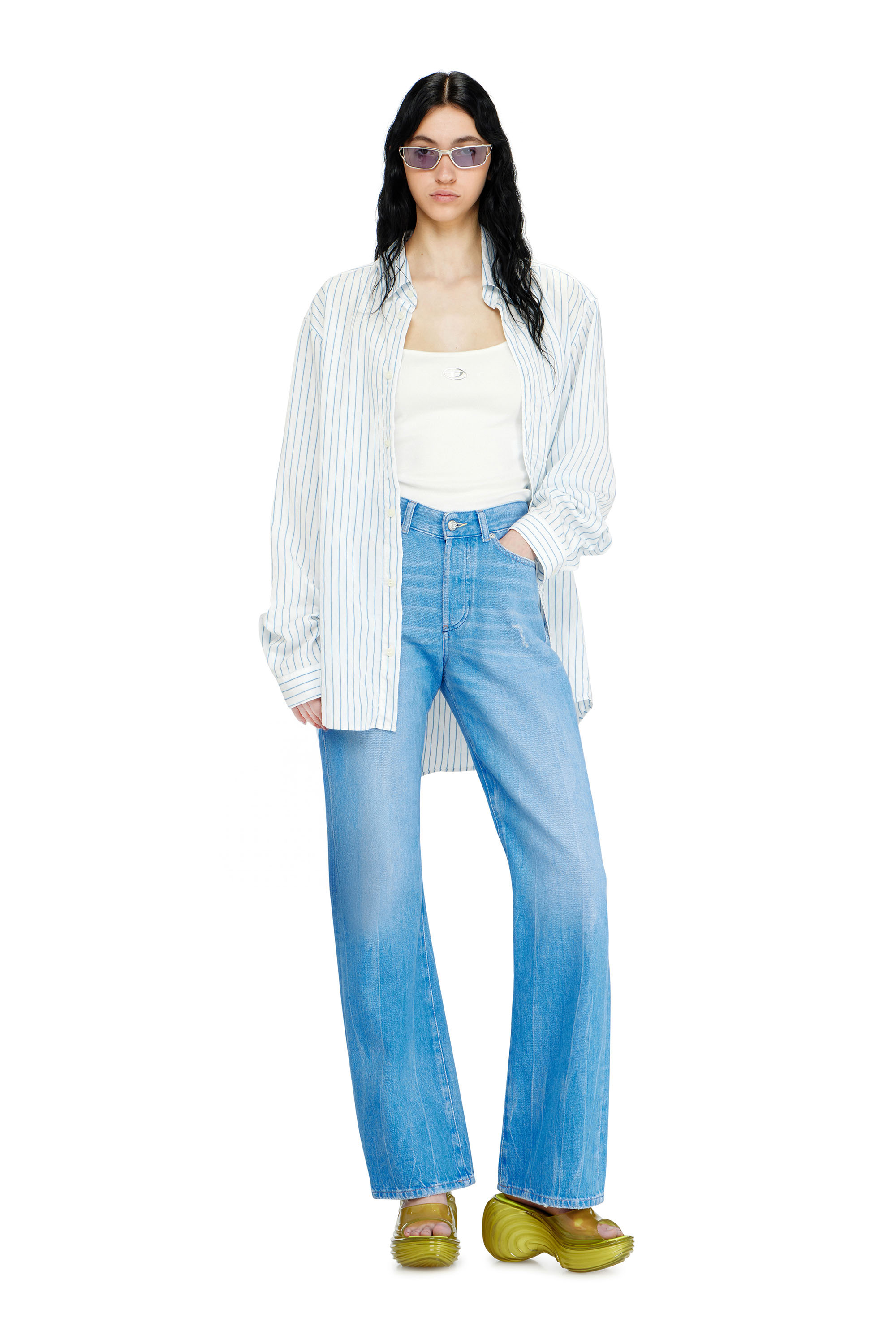 Diesel - MELISSA QUANTUM PLATFORM, Mule &agrave; plateforme en Melflex&reg; Femme in Jaune - 7