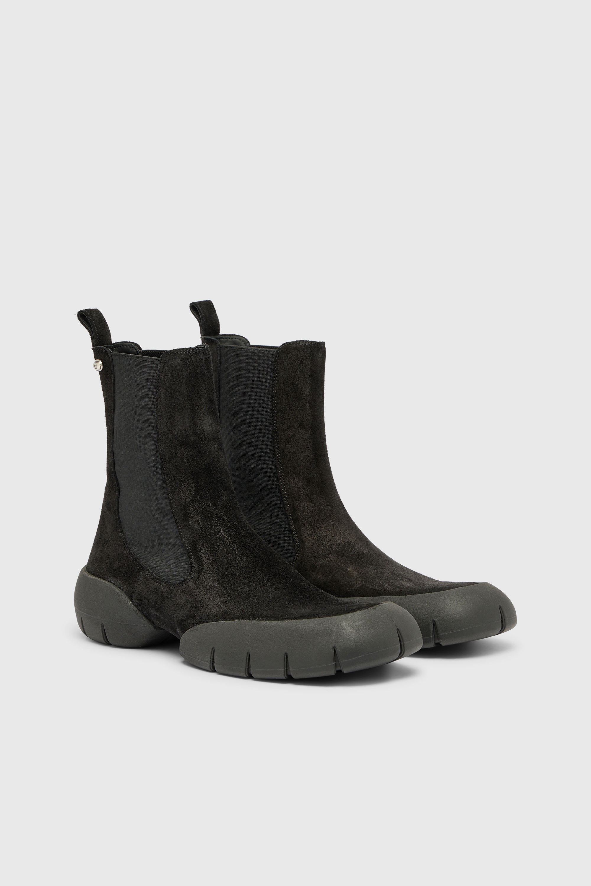 Diesel - D-MATHIEU CH, D-Mathieu - Bottines en su&egrave;de avec semelle en caoutchouc Homme in Noir - 2