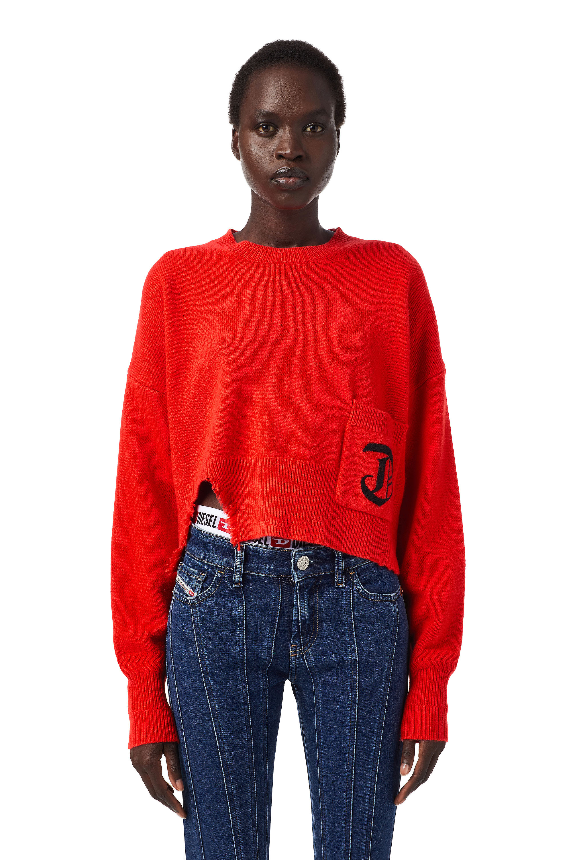 M-IDAHI, Orange - Pull Maille