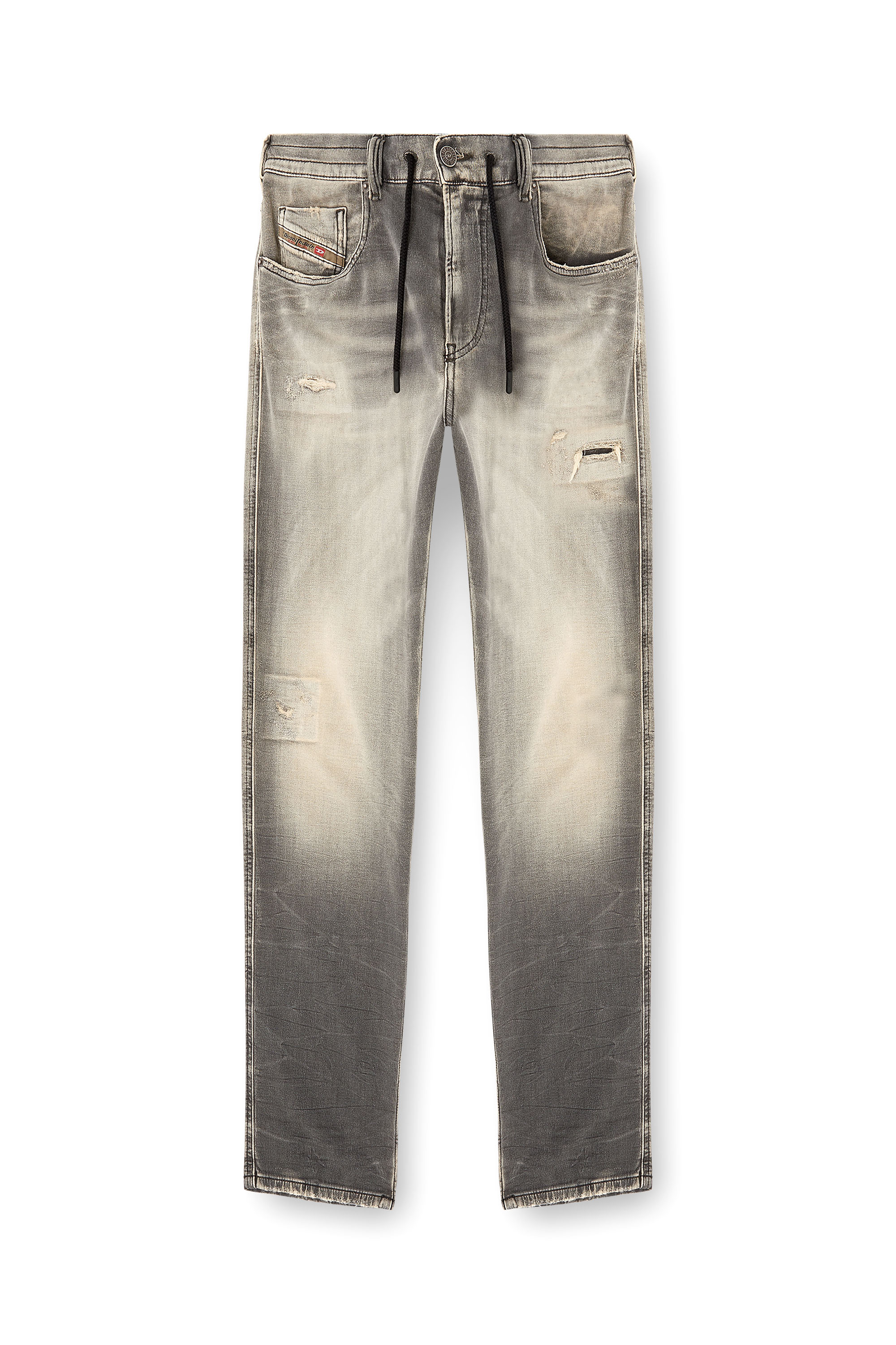 Diesel - Slim 2062 D-Strukt Joggjeans® 068UH Homme, Gris Clair - Image 2